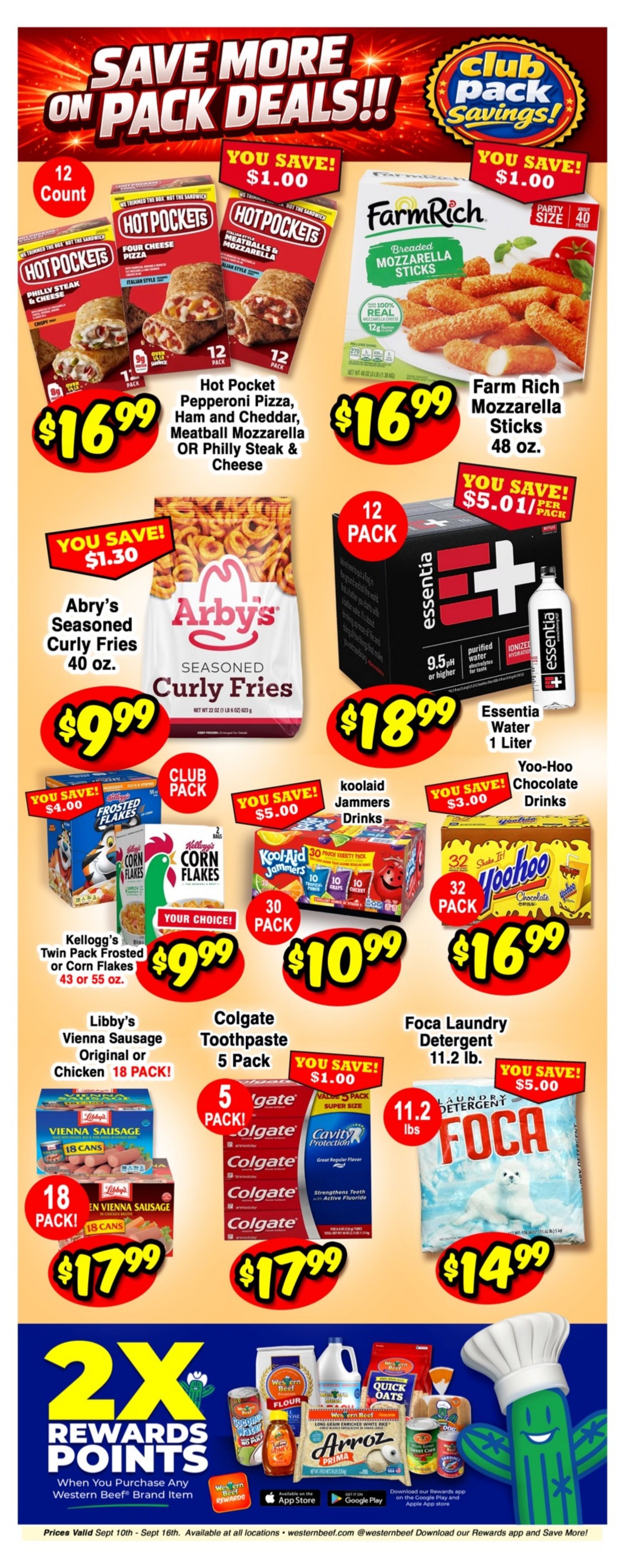 Western Beef (Road Carle Place, NY) Weekly Ad September 10 - 16, 2026