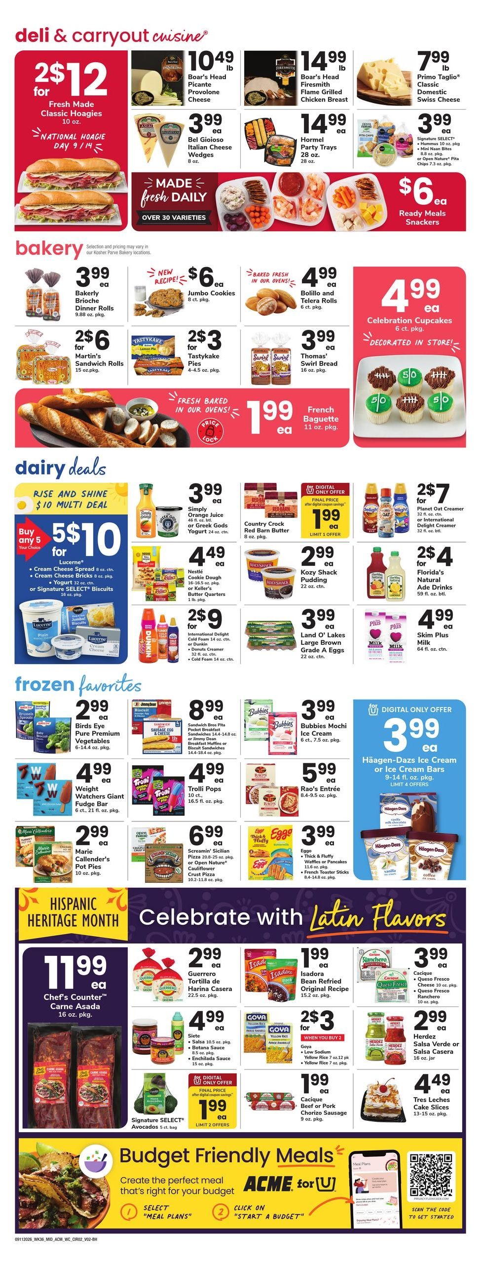 Acme Markets (Salisbury Area, MD) Weekly Ad September 11 - 17, 2026