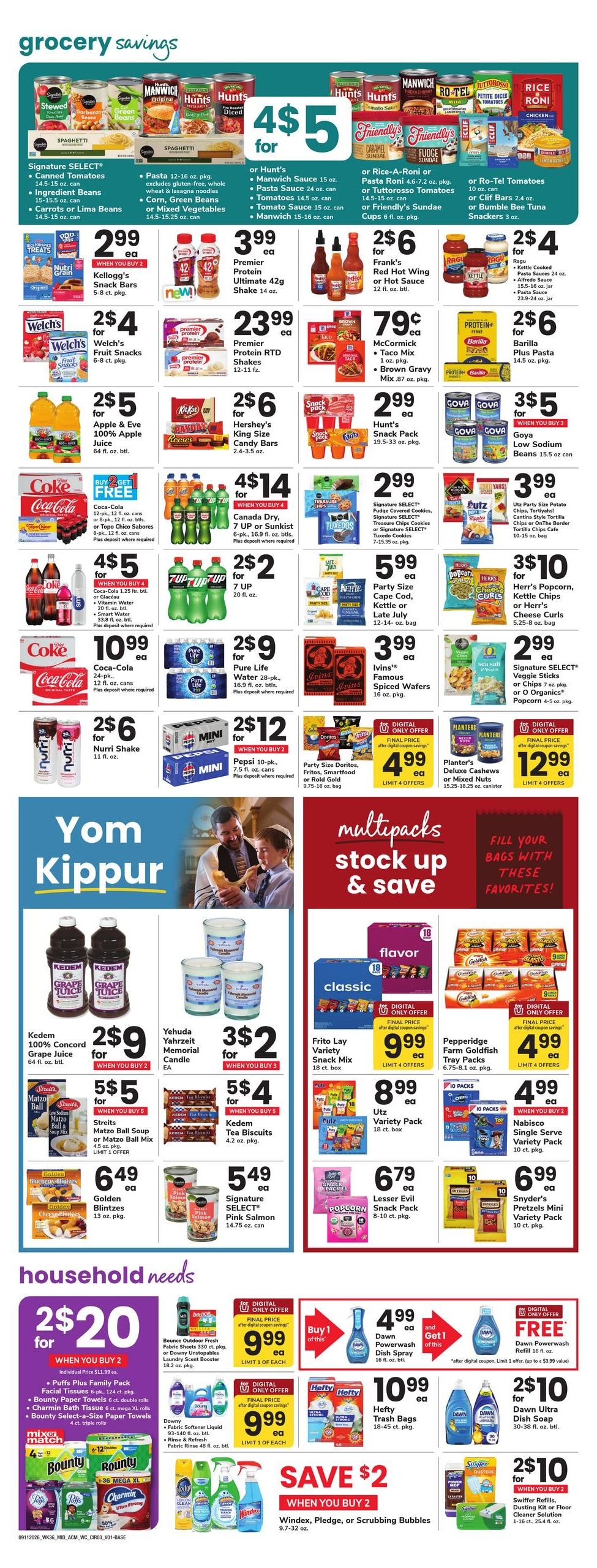 Acme Markets (Salisbury Area, MD) Weekly Ad September 11 - 17, 2026