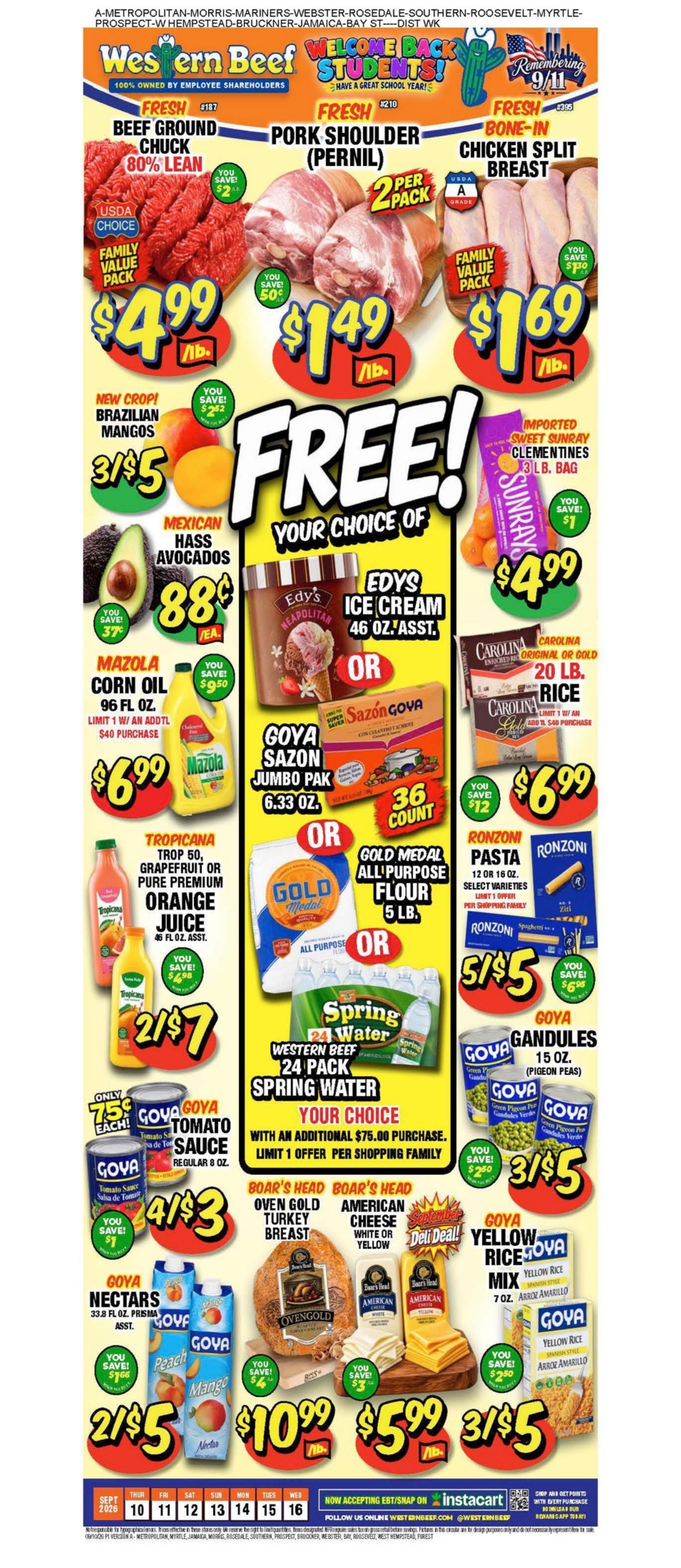 Western Beef Weekly Ad September 10 - 16, 2026