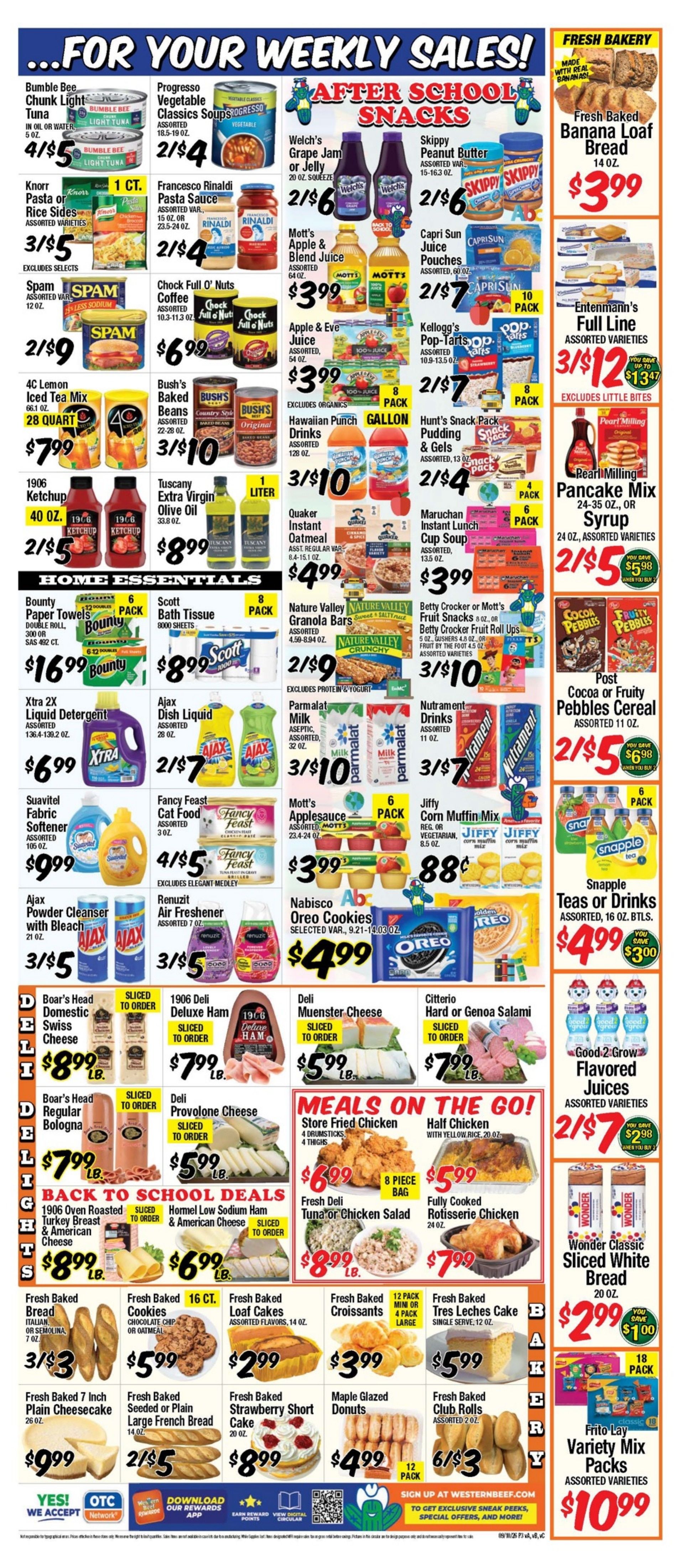 Western Beef Weekly Ad September 10 - 16, 2026