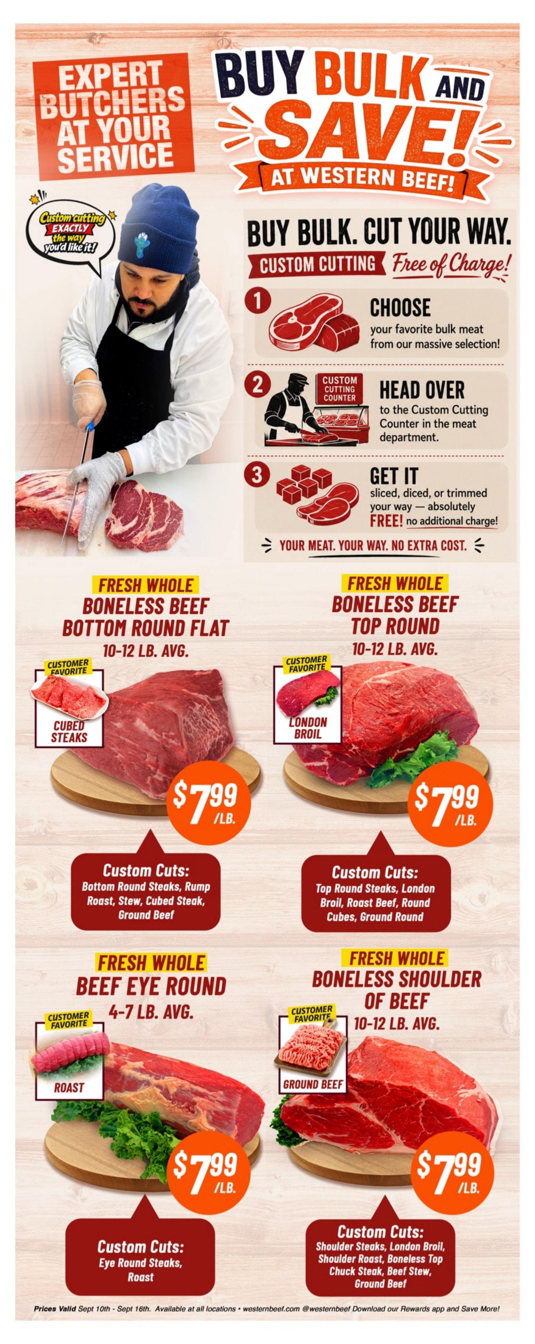 Western Beef Weekly Ad September 10 - 16, 2026