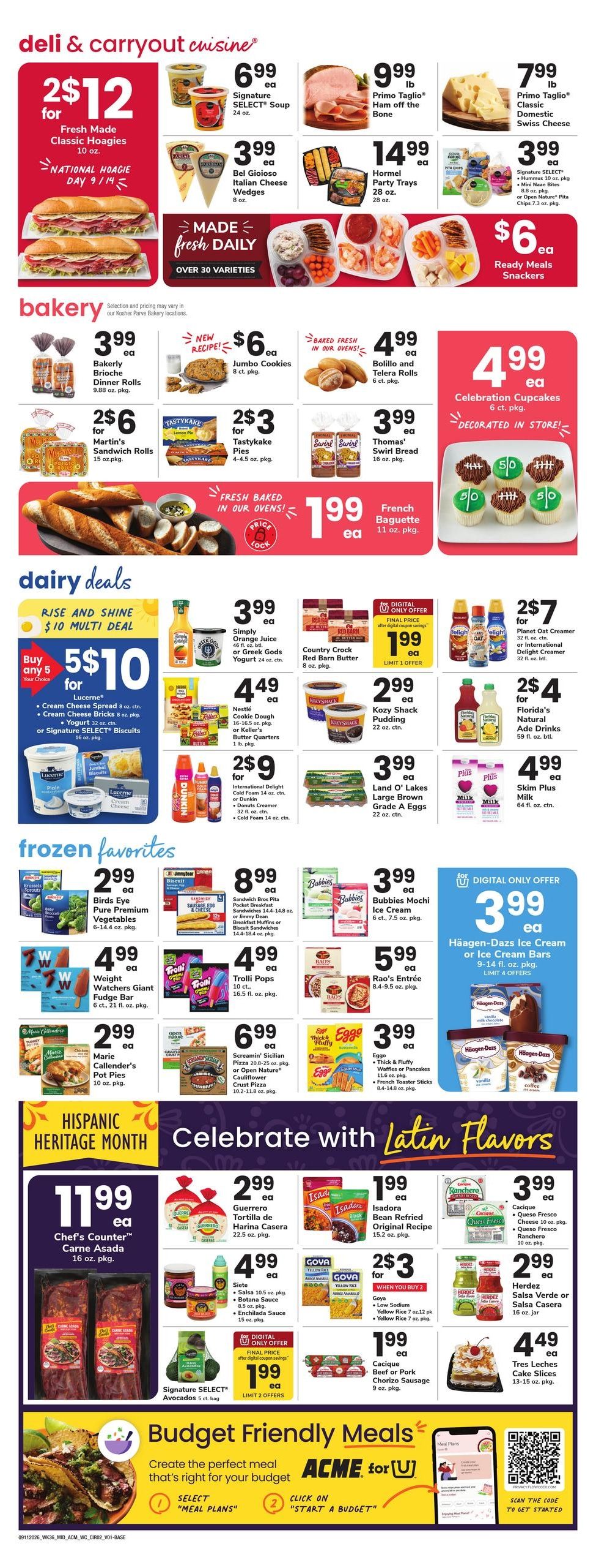 Acme Markets (Toms River Area, NJ) Weekly Ad September 11 - 17, 2026
