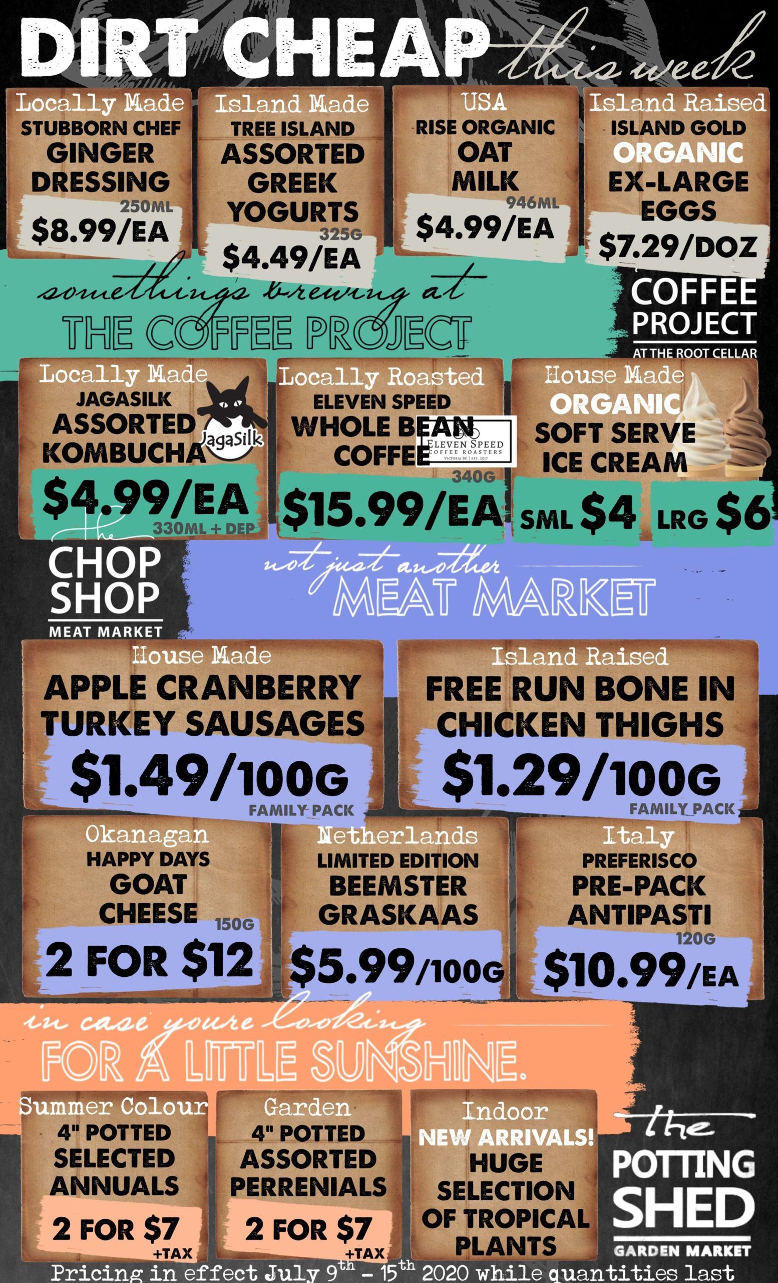 The Root Cellar Flyer July 9 to 15