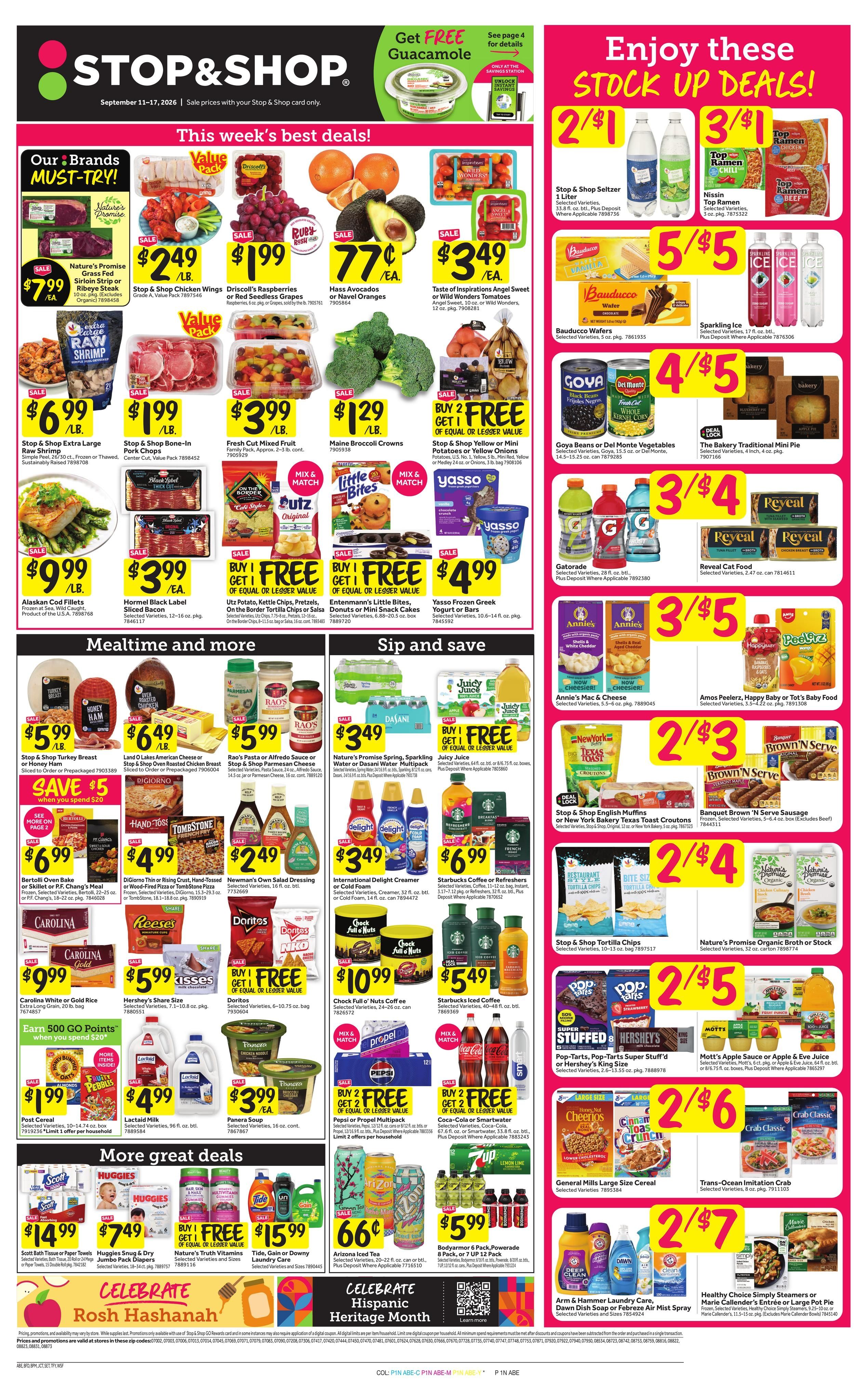 Stop & Shop (Edison Area, NJ) Weekly Ad September 11 - 17, 2026