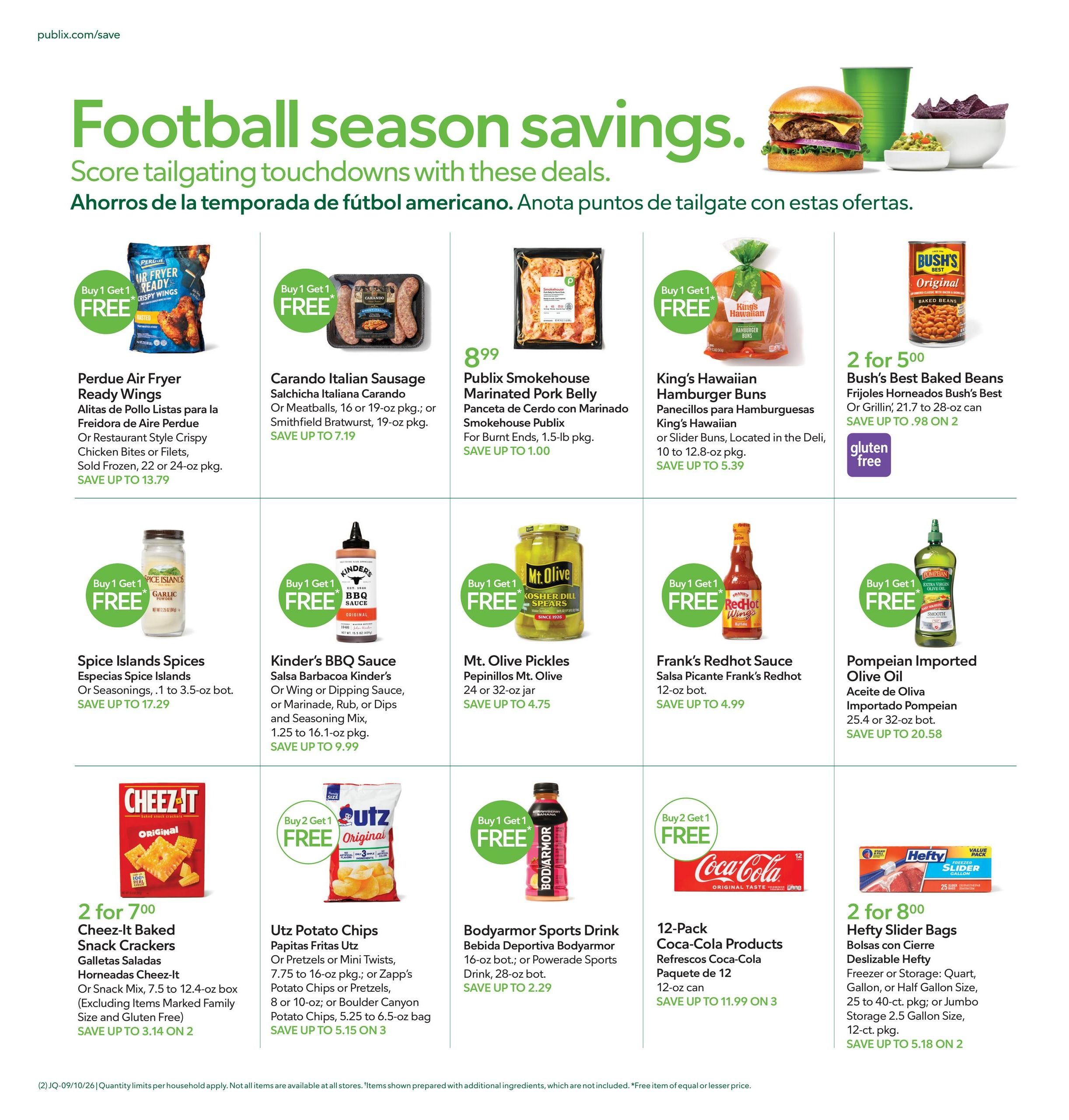 Publix (Jacksonville-Saint Augustine Area, FL) Anuncio Semanal Español Weekly Ad September 10 - 16, 2026