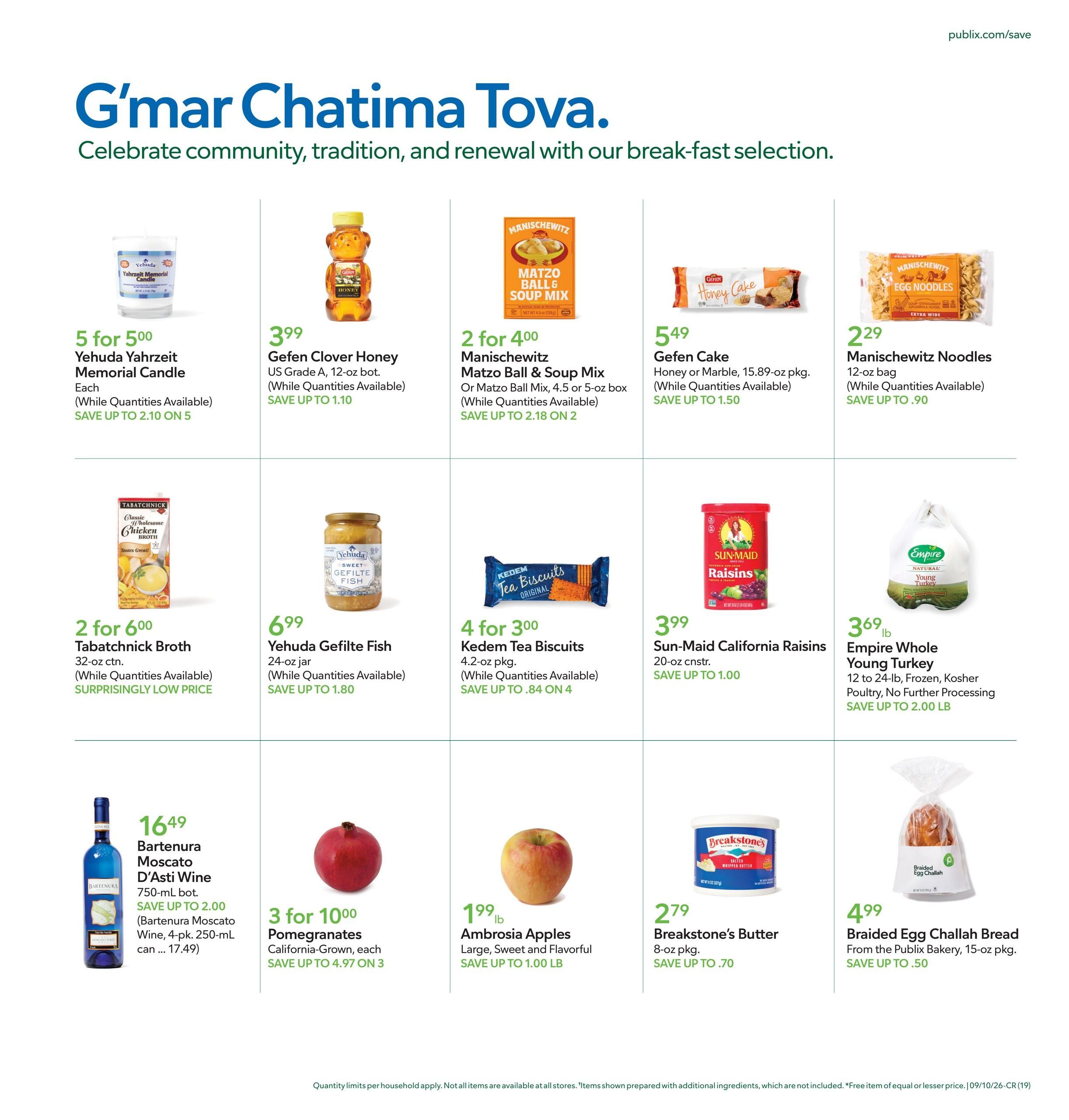 Publix (Knoxville Area, TN) Weekly Ad September 9 - 15, 2026