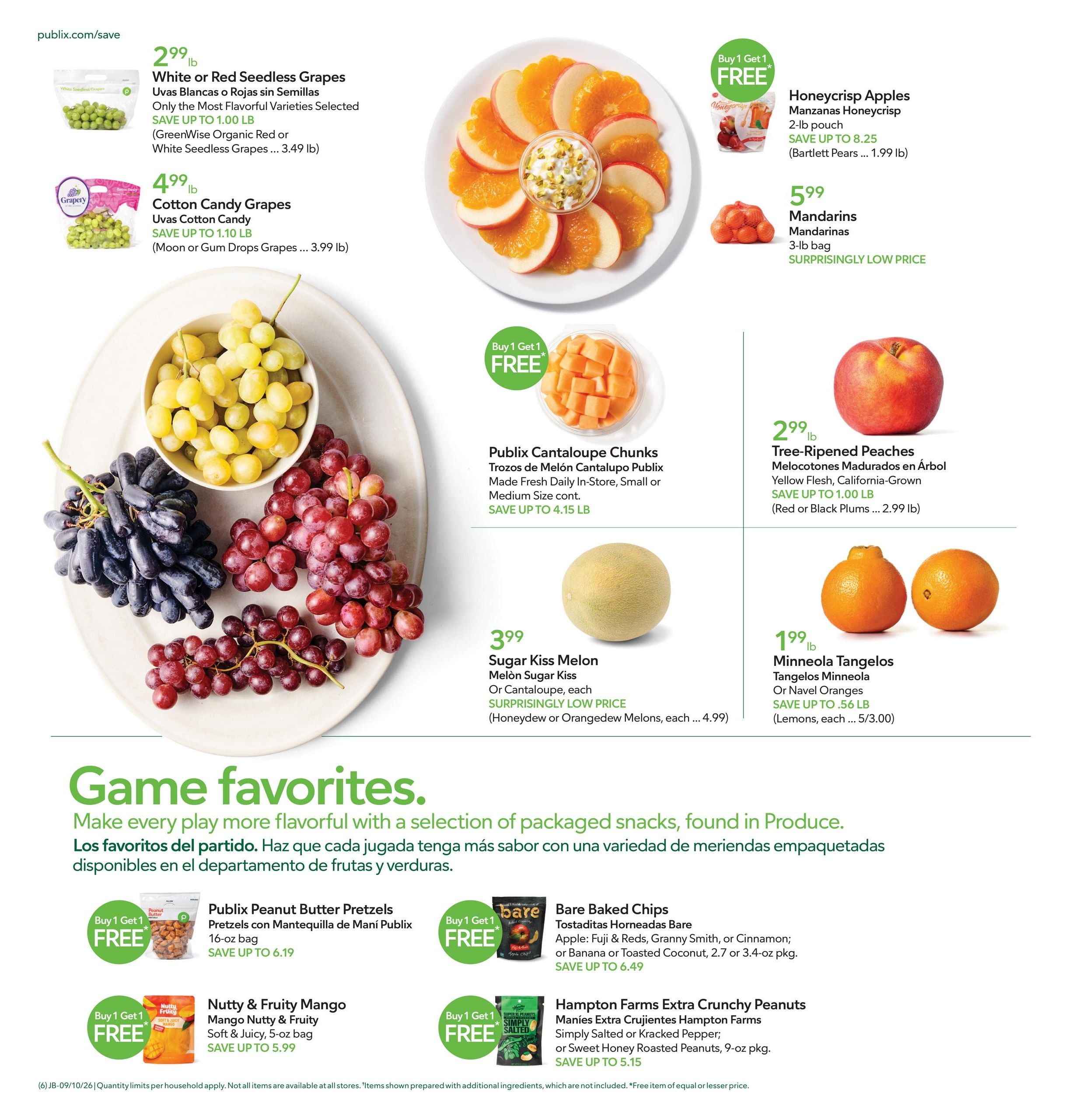 Publix (Savannah Area, GA) Anuncio Semanal Español Weekly Ad September 9 - 15, 2026