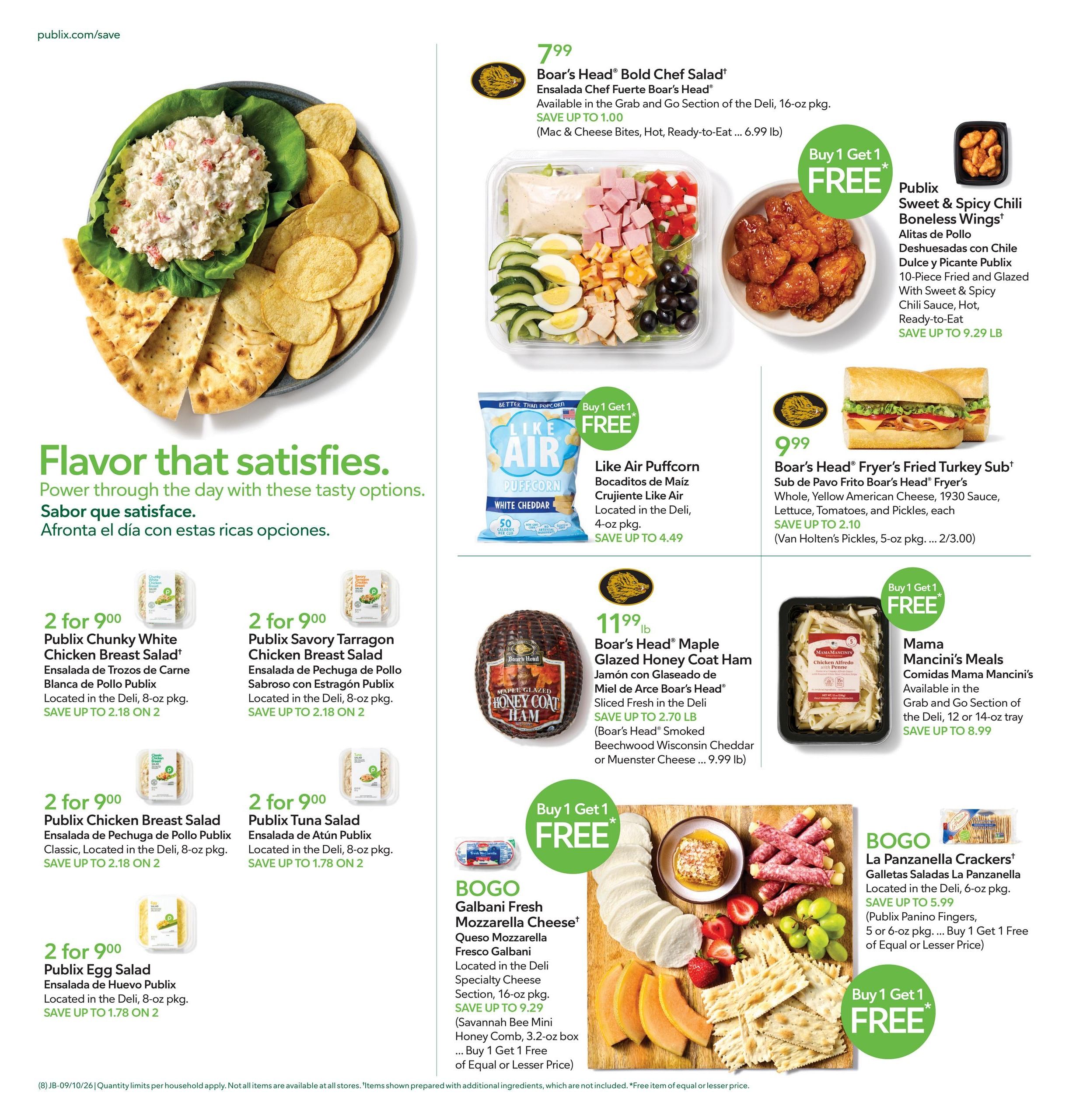 Publix (Savannah Area, GA) Anuncio Semanal Español Weekly Ad September 9 - 15, 2026
