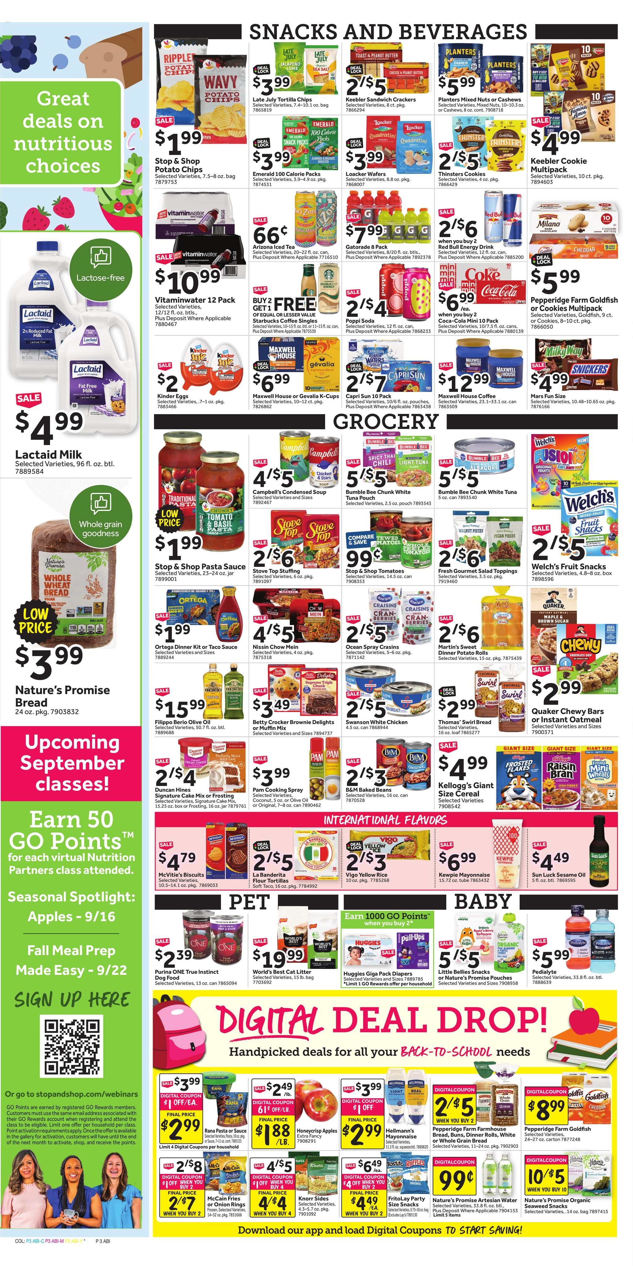 Stop & Shop (Brockton Area, MA) Weekly Ad September 11 - 17, 2026