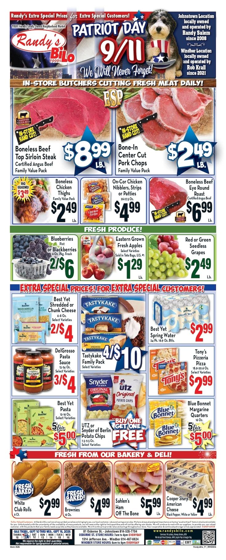 Randy's BiLo Weekly Ad September 10 - 16, 2026