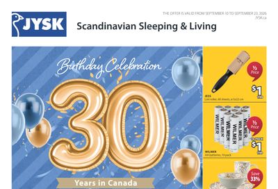 JYSK Flyer September 10 to 23