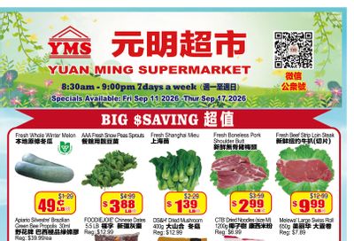 Yuan Ming Supermarket Flyer September 11 to 17