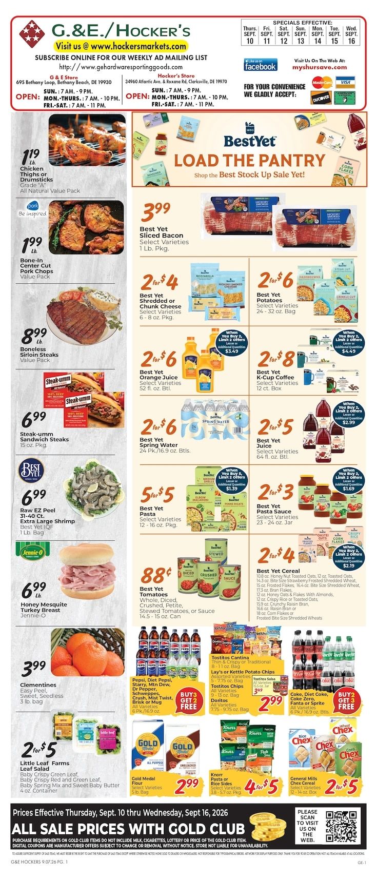 Hocker's Markets (Delaware) Weekly Ad September 10 - 16, 2026