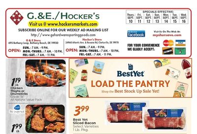 Hocker's Markets (Delaware) Weekly Ad September 10 - 16, 2026