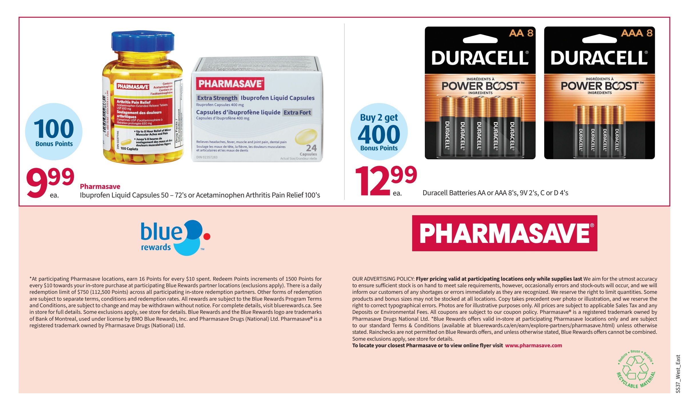 Pharmasave (ON & West) Flyer September 11 to 24