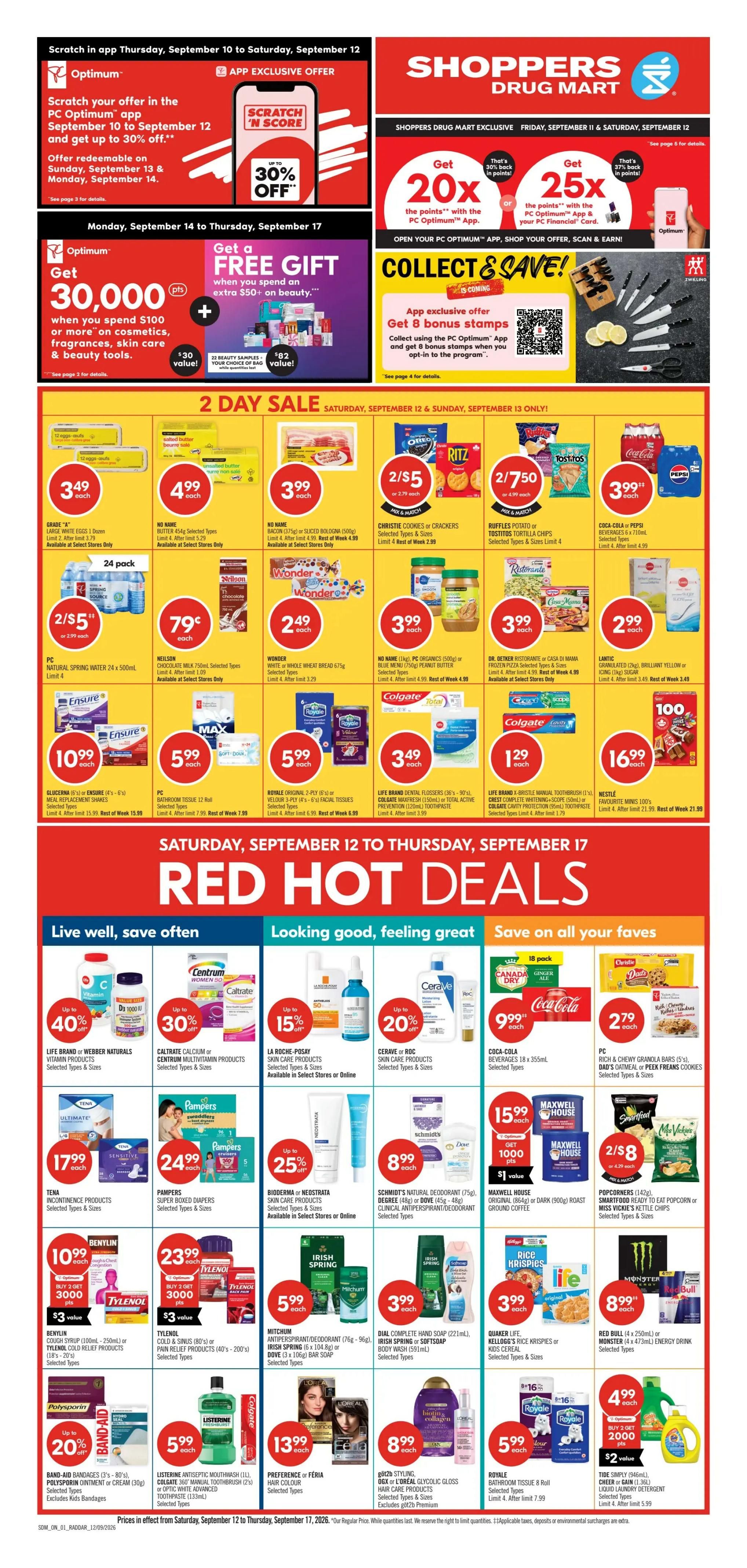 Shoppers Drug Mart (ON) Flyer September 12 to 17