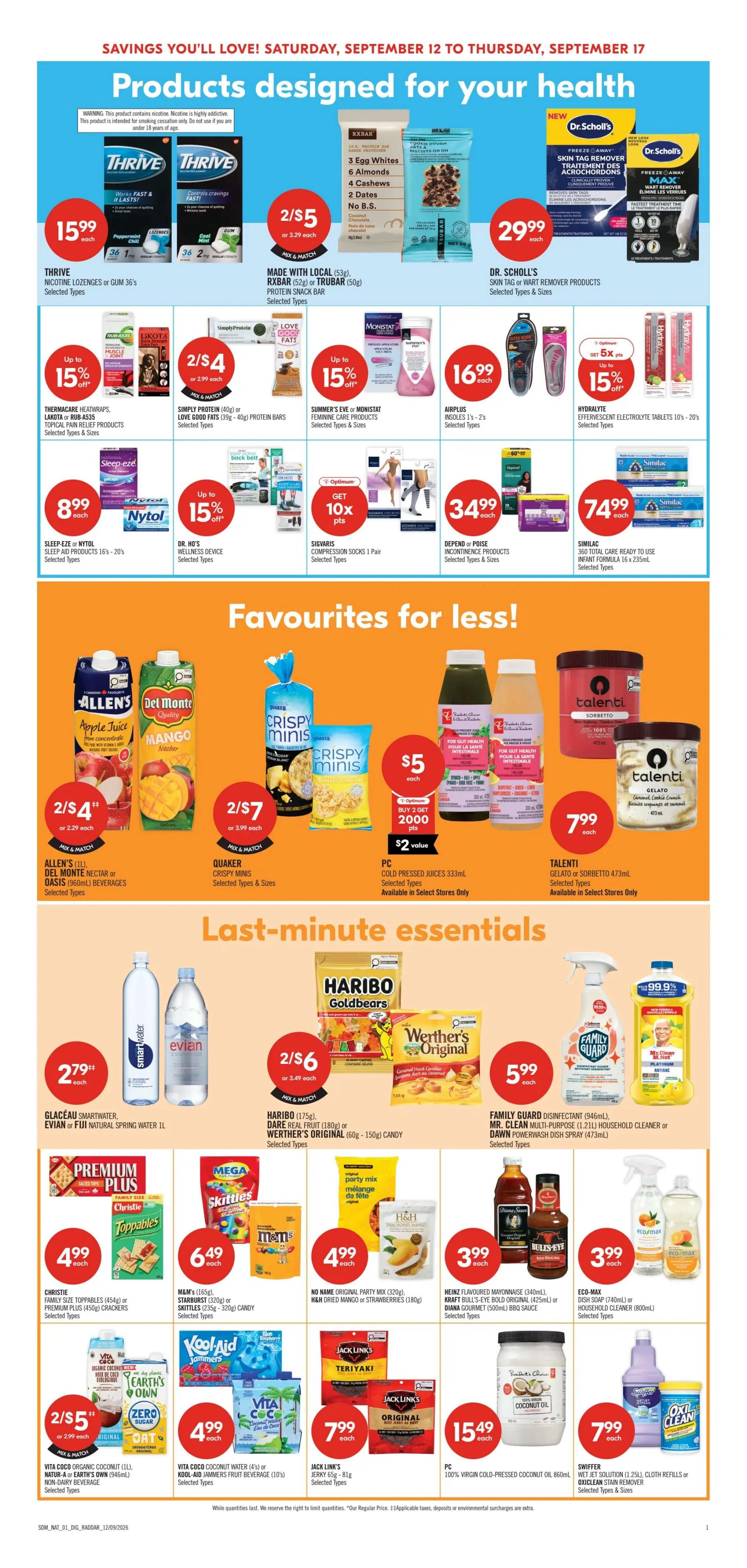 Shoppers Drug Mart (ON) Flyer September 12 to 17