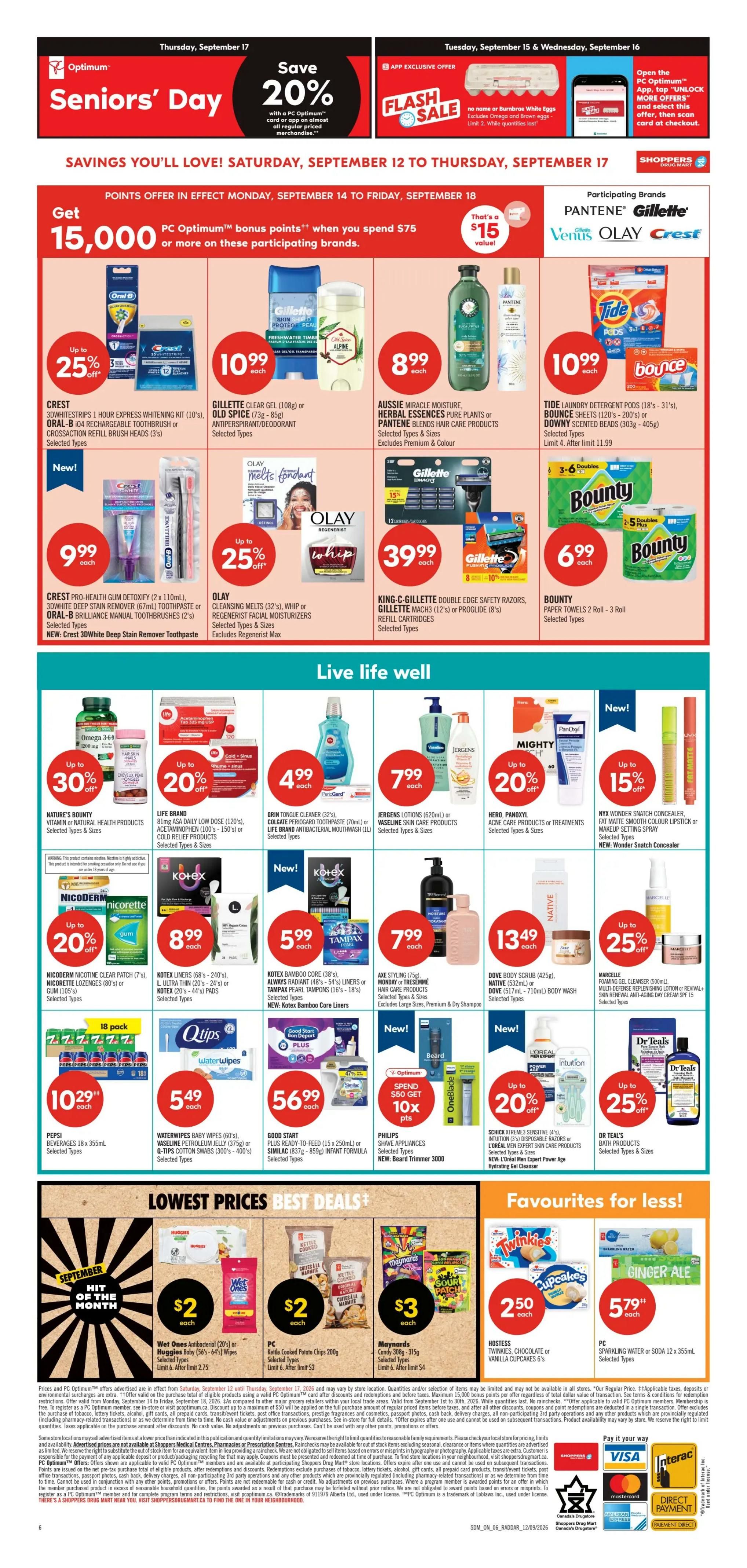 Shoppers Drug Mart (ON) Flyer September 12 to 17