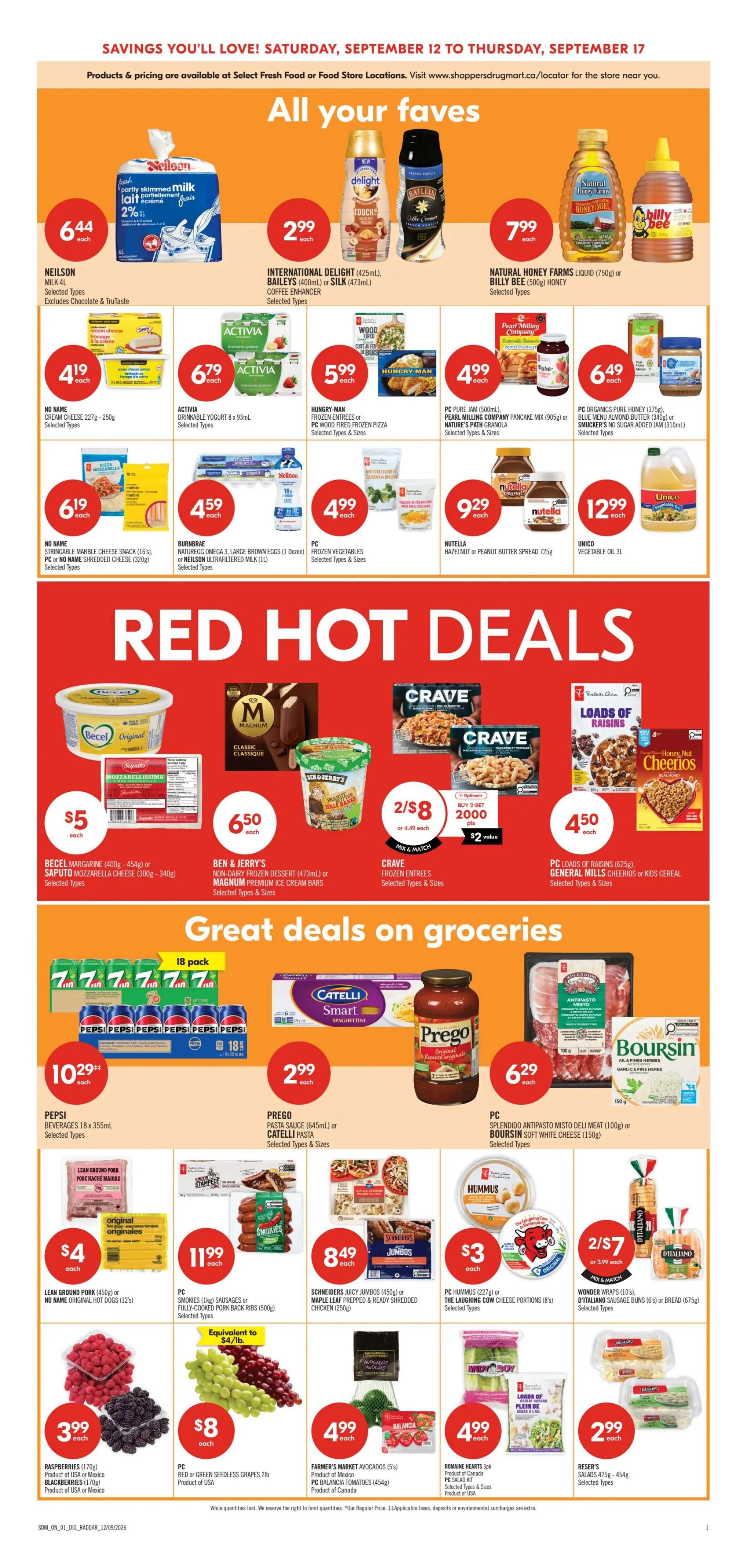 Shoppers Drug Mart (ON) Flyer September 12 to 17