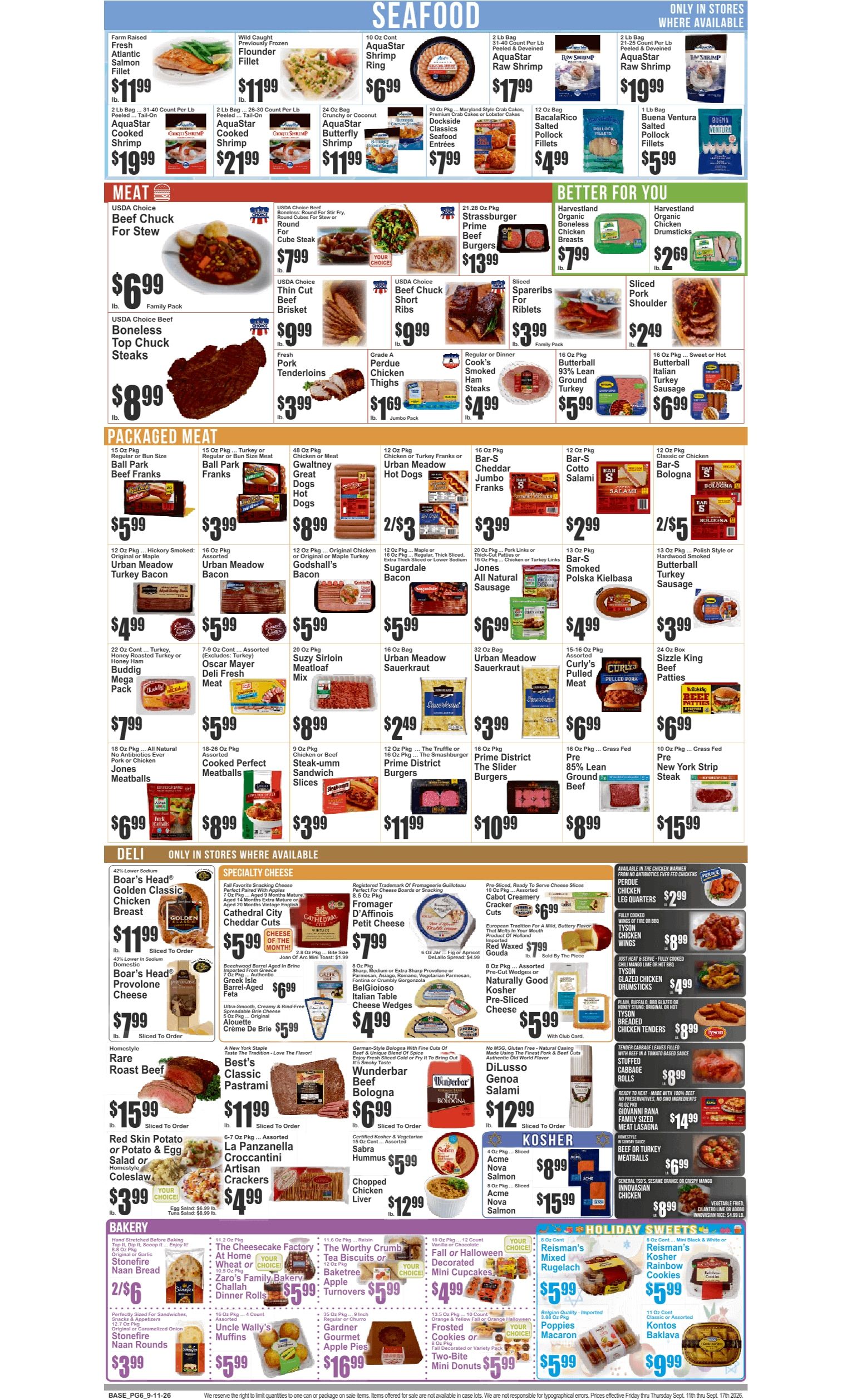 SuperFresh Supermarkets (Newark, NJ) SuperFresh 09/11 - 09/17 Preview Weekly Ad September 11 - 17, 2026
