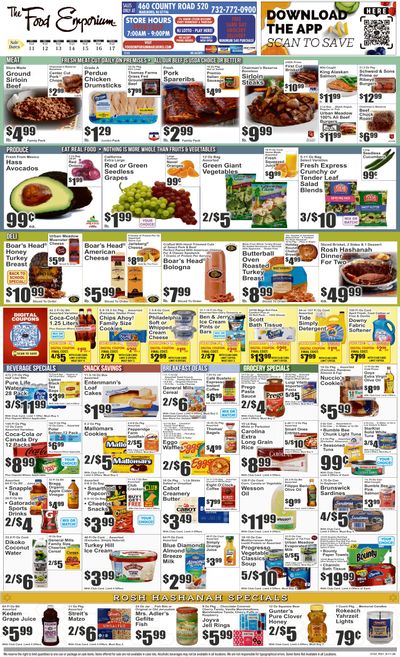 The Food Emporium (460 County Road 520, Marlboro, NJ) Food Emporium 09/11 - 09/17 Preview Weekly Ad September 11 - 17, 2026