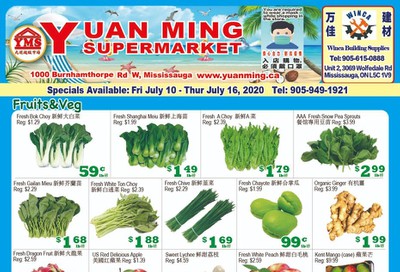 Yuan Ming Supermarket Flyer July 10 to 16
