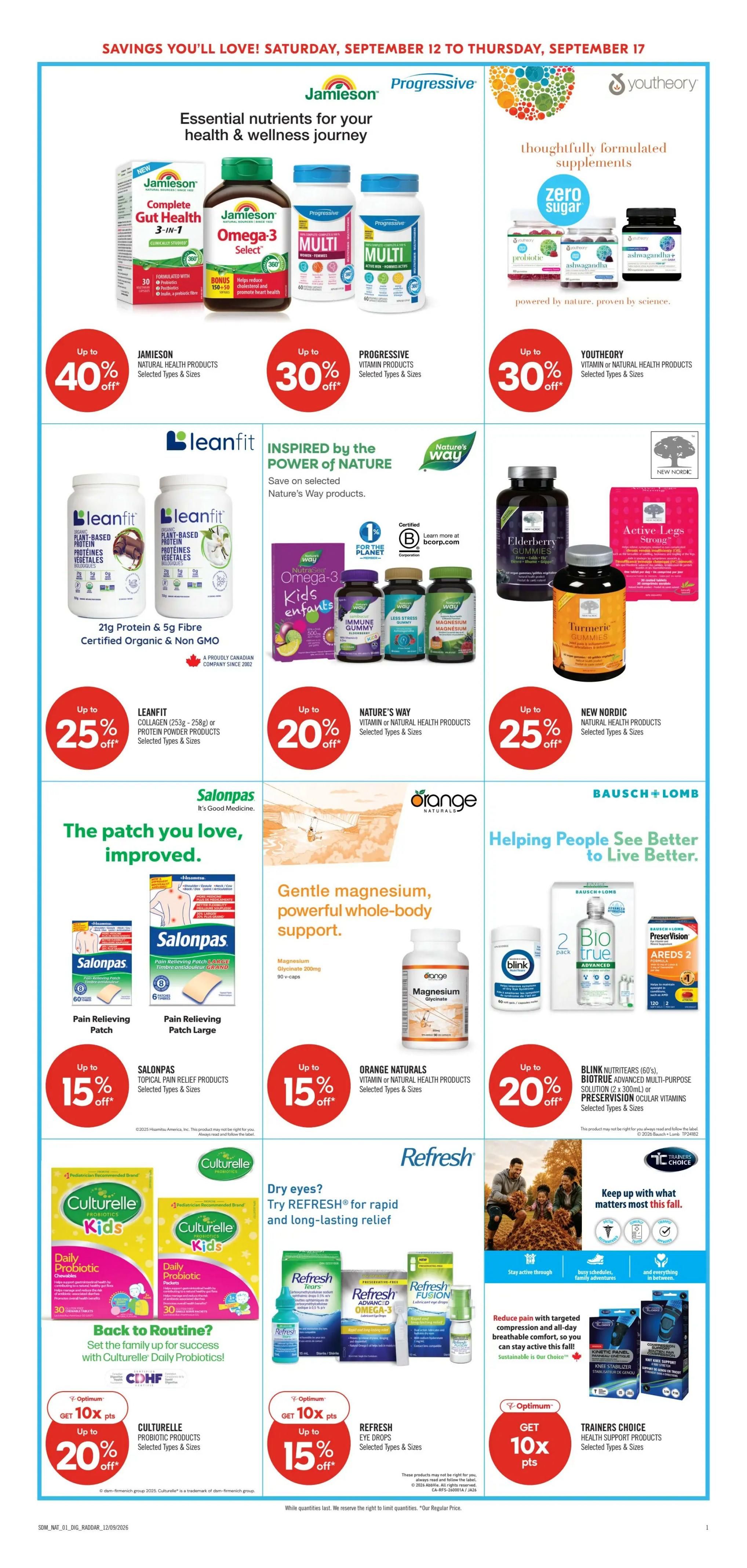 Shoppers Drug Mart (Atlantic) Flyer September 12 to 17