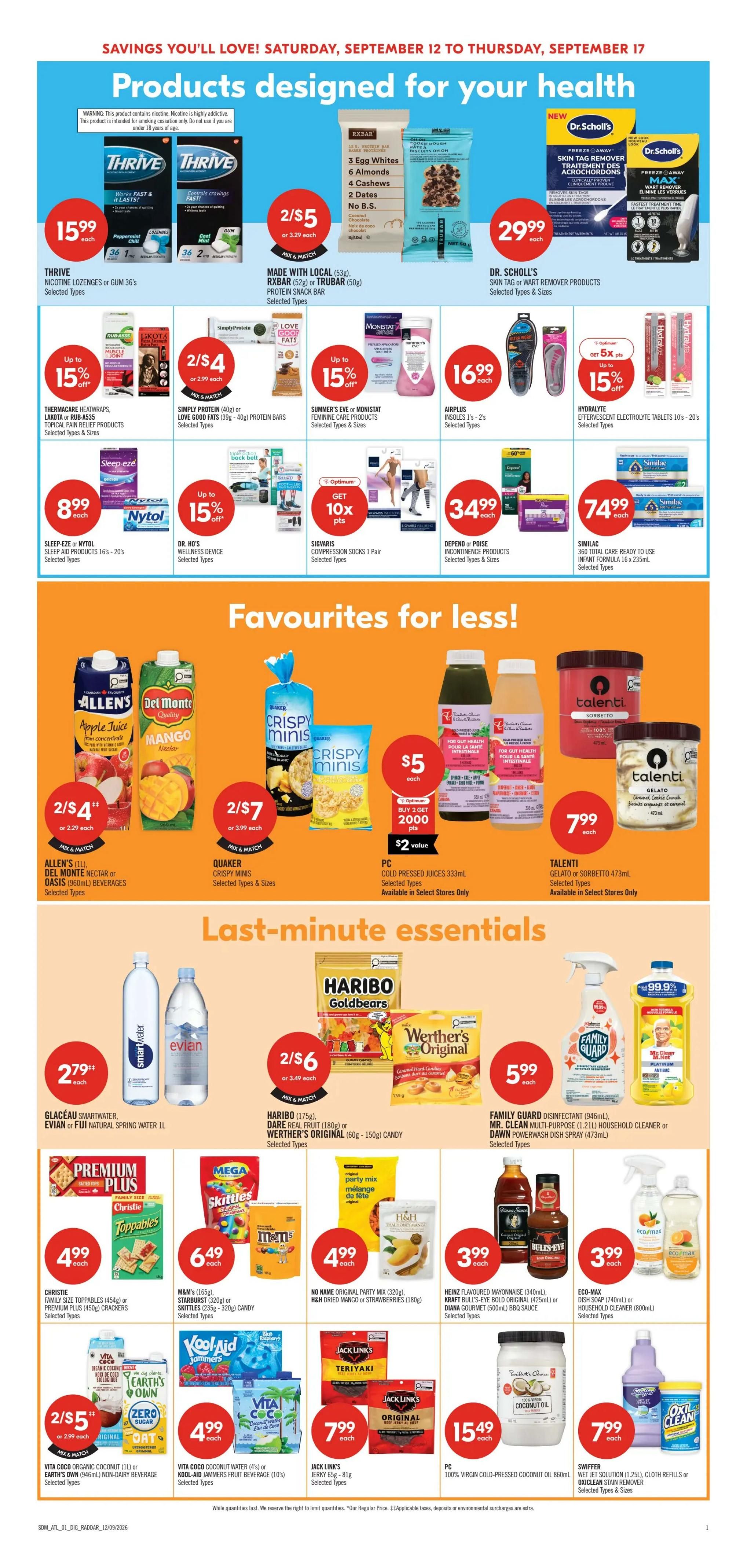 Shoppers Drug Mart (Atlantic) Flyer September 12 to 17