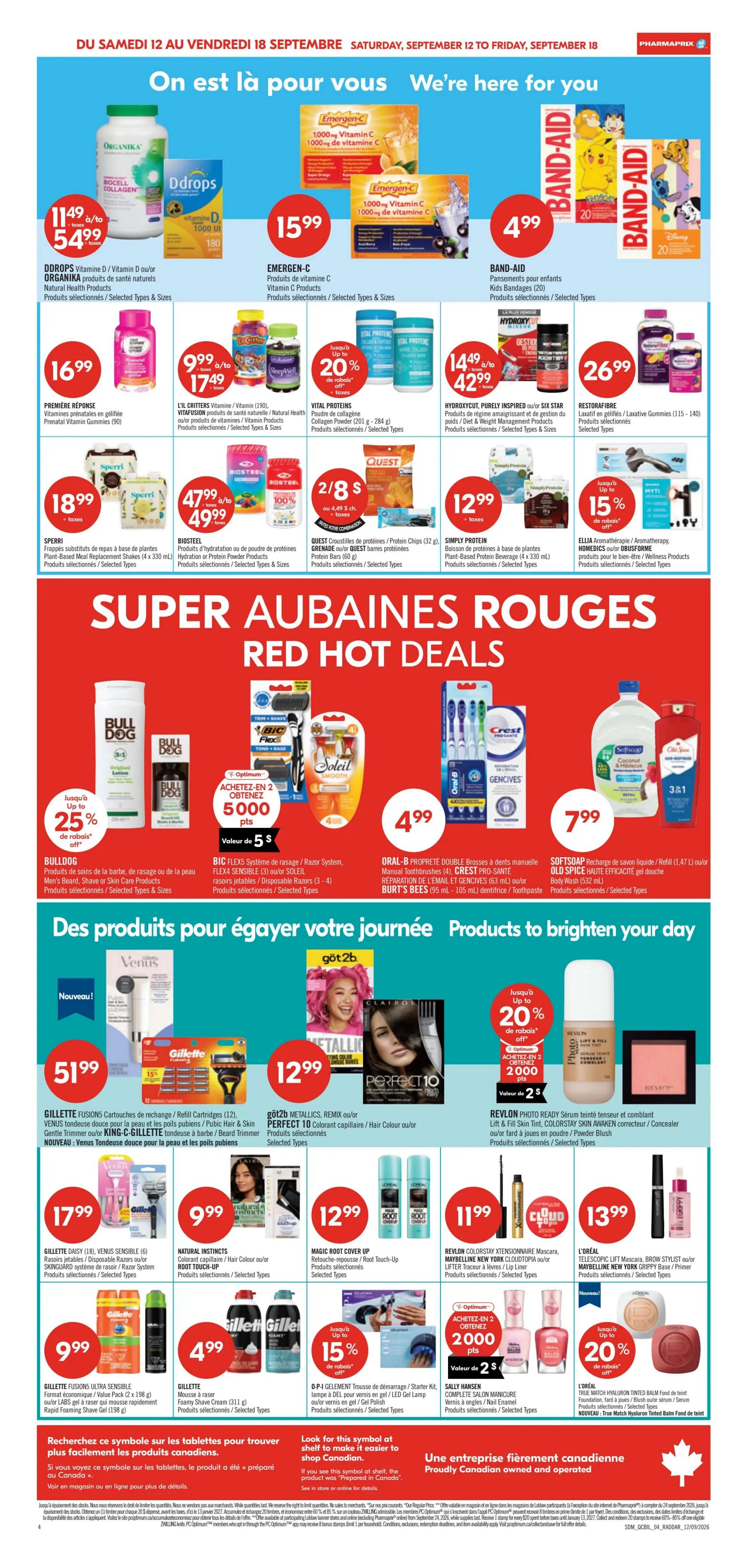 Pharmaprix Flyer September 12 to 17