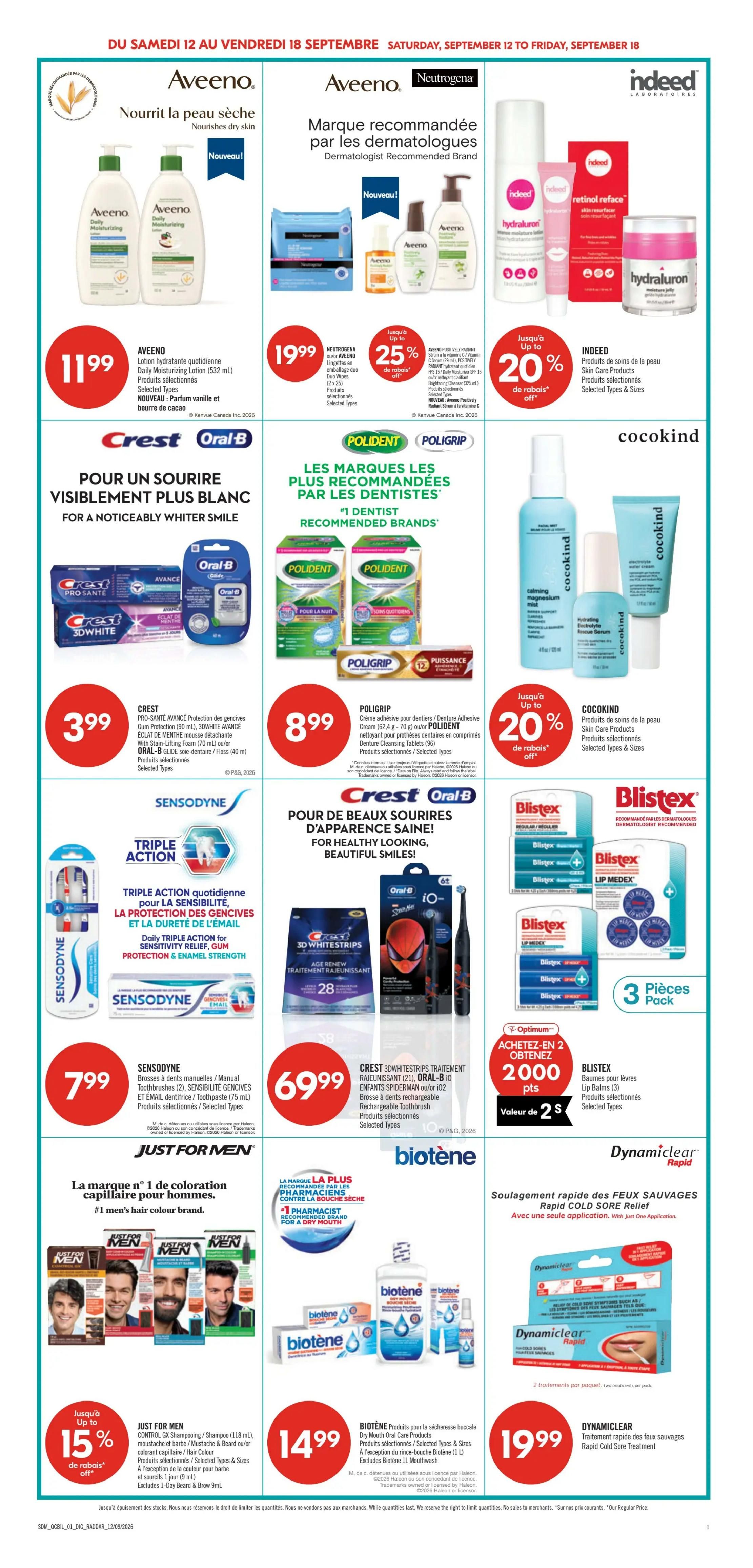 Pharmaprix Flyer September 12 to 17