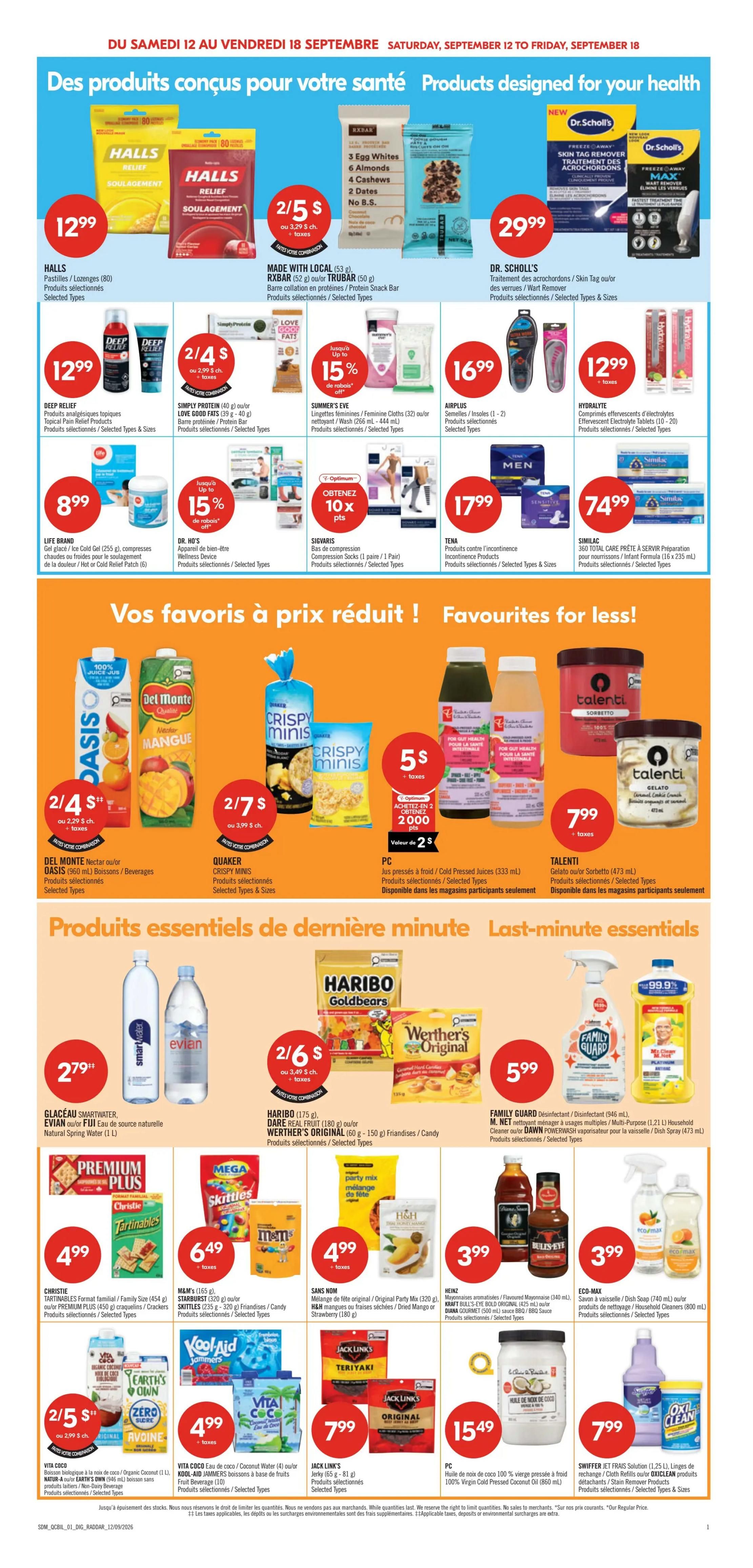Pharmaprix Flyer September 12 to 17