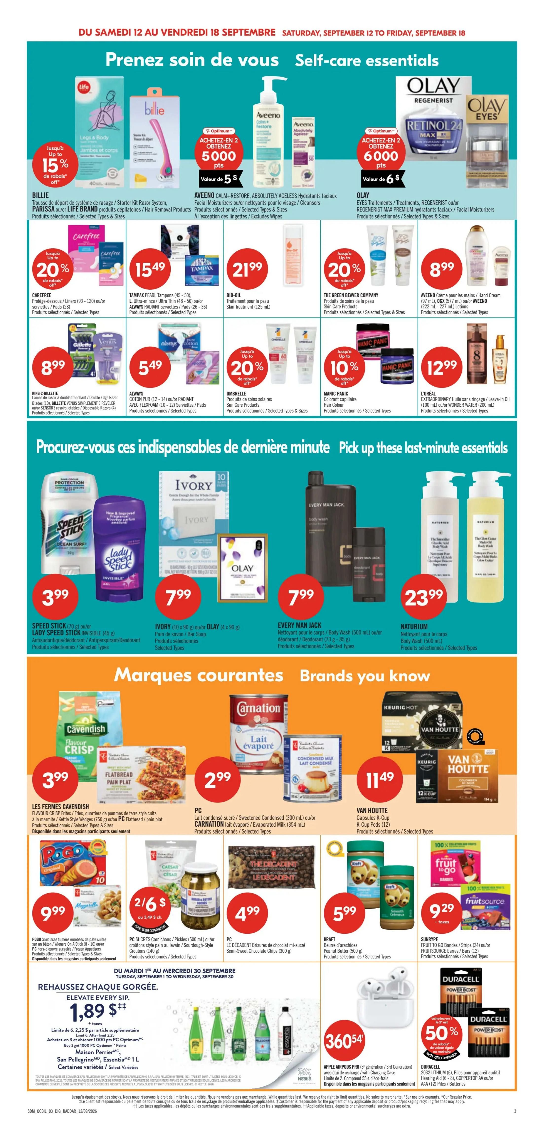 Pharmaprix Flyer September 12 to 17