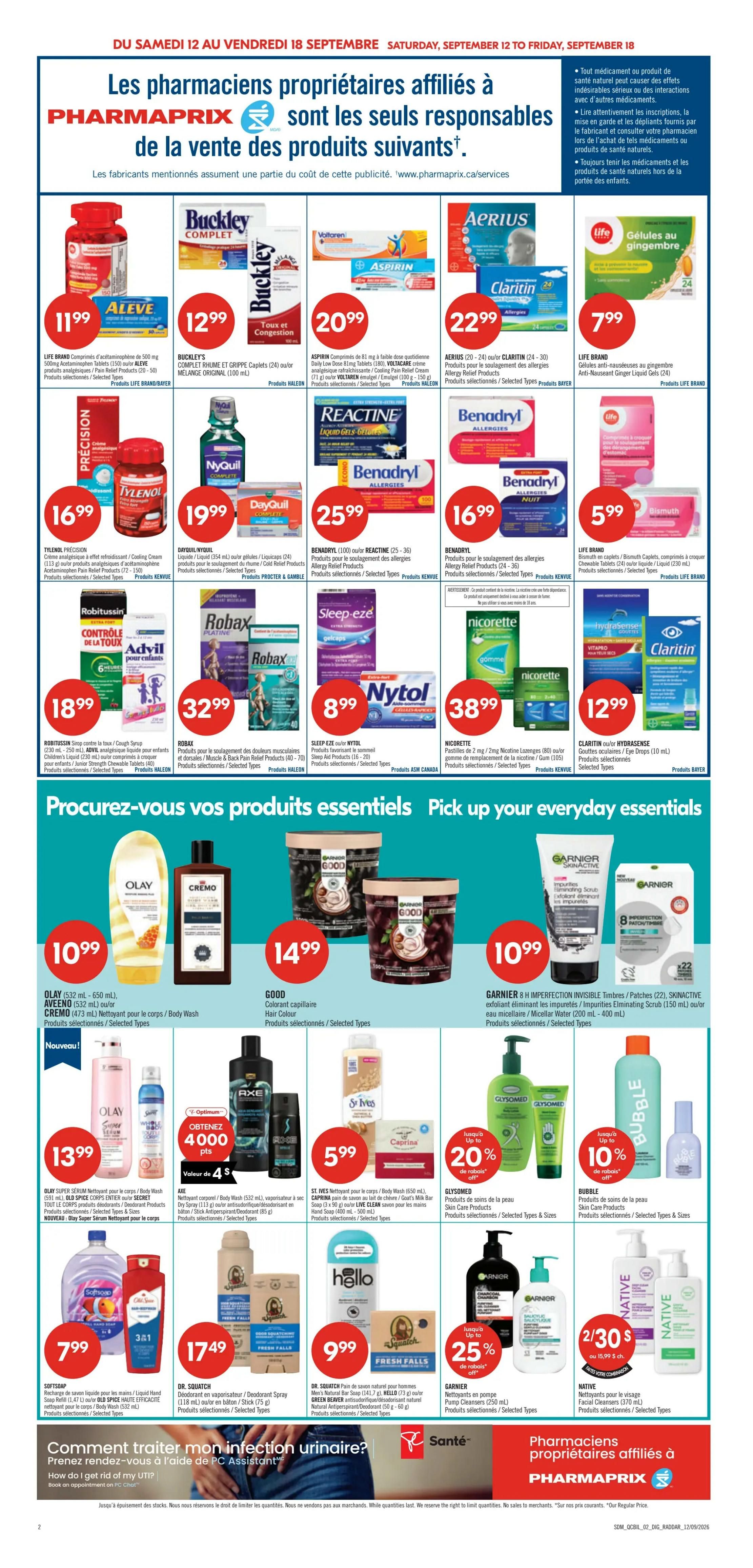 Pharmaprix Flyer September 12 to 17