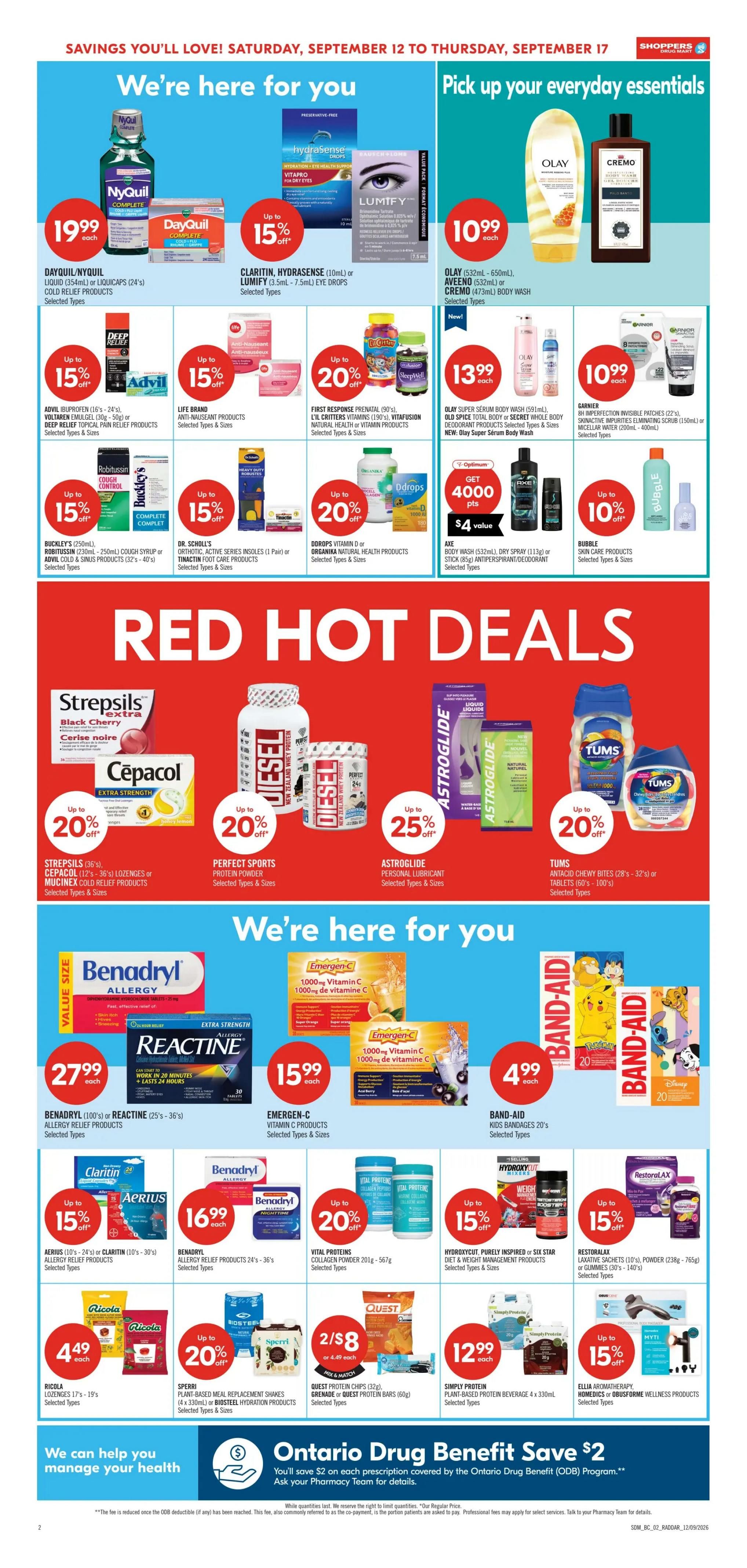 Shoppers Drug Mart (West) Flyer September 12 to 17