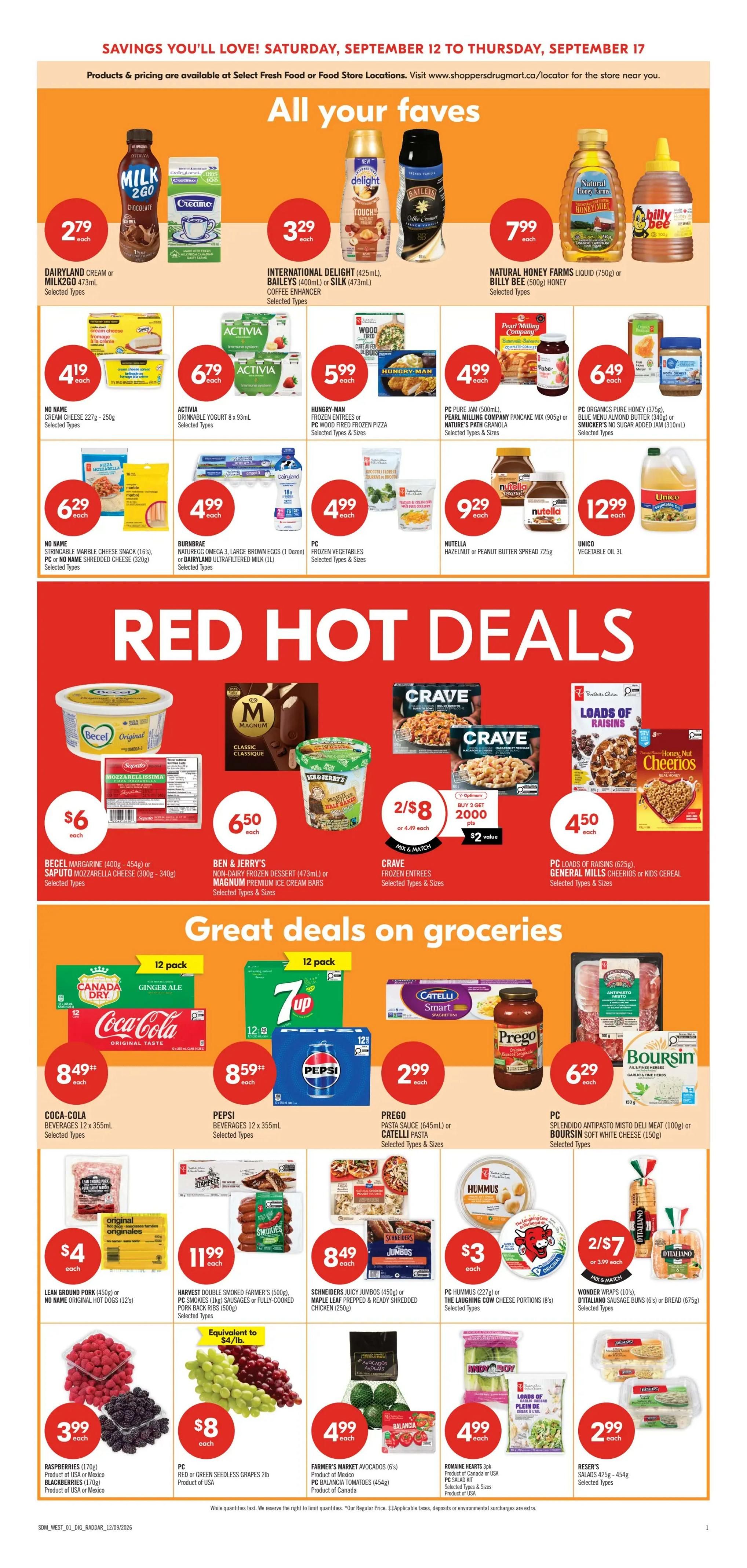 Shoppers Drug Mart (West) Flyer September 12 to 17