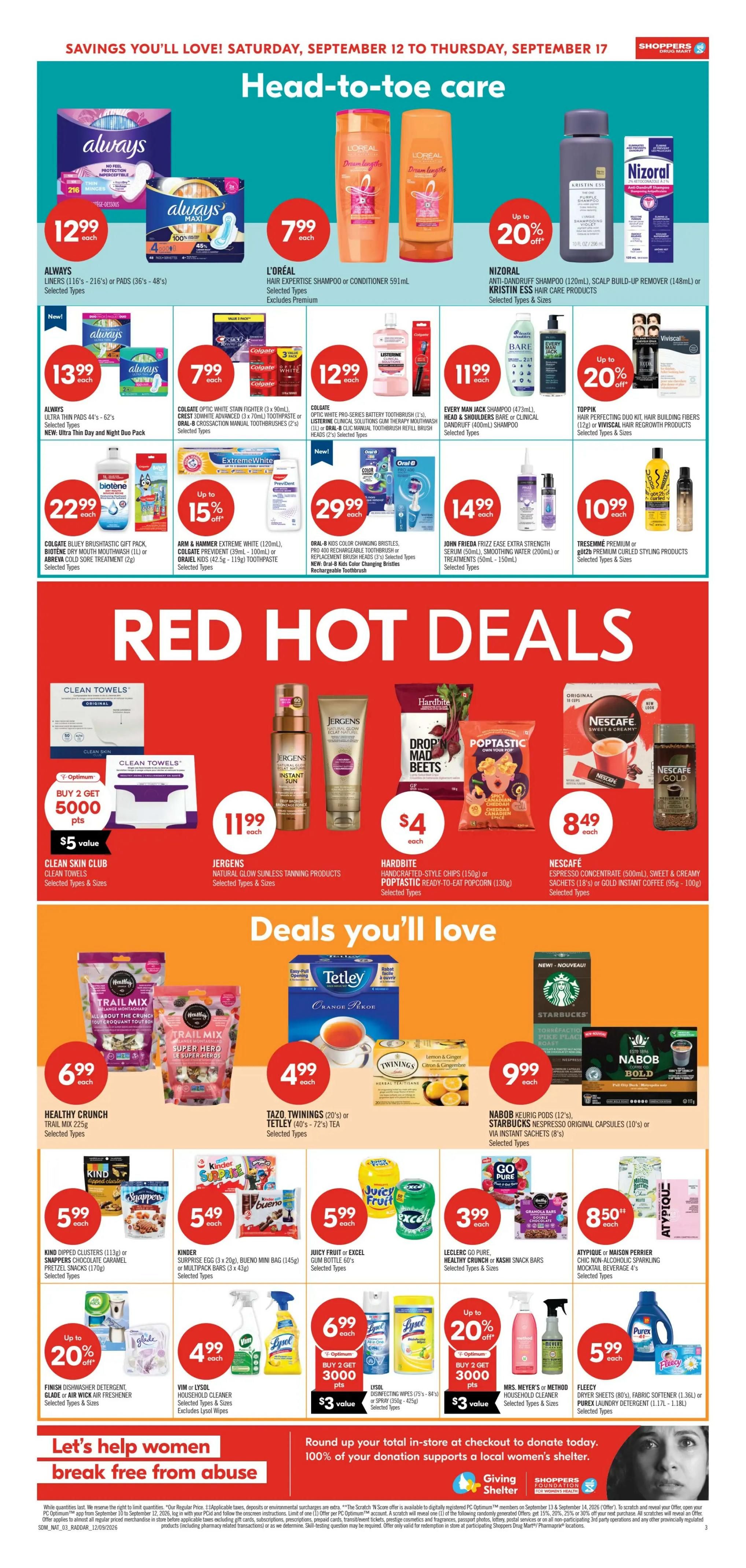 Shoppers Drug Mart (West) Flyer September 12 to 17