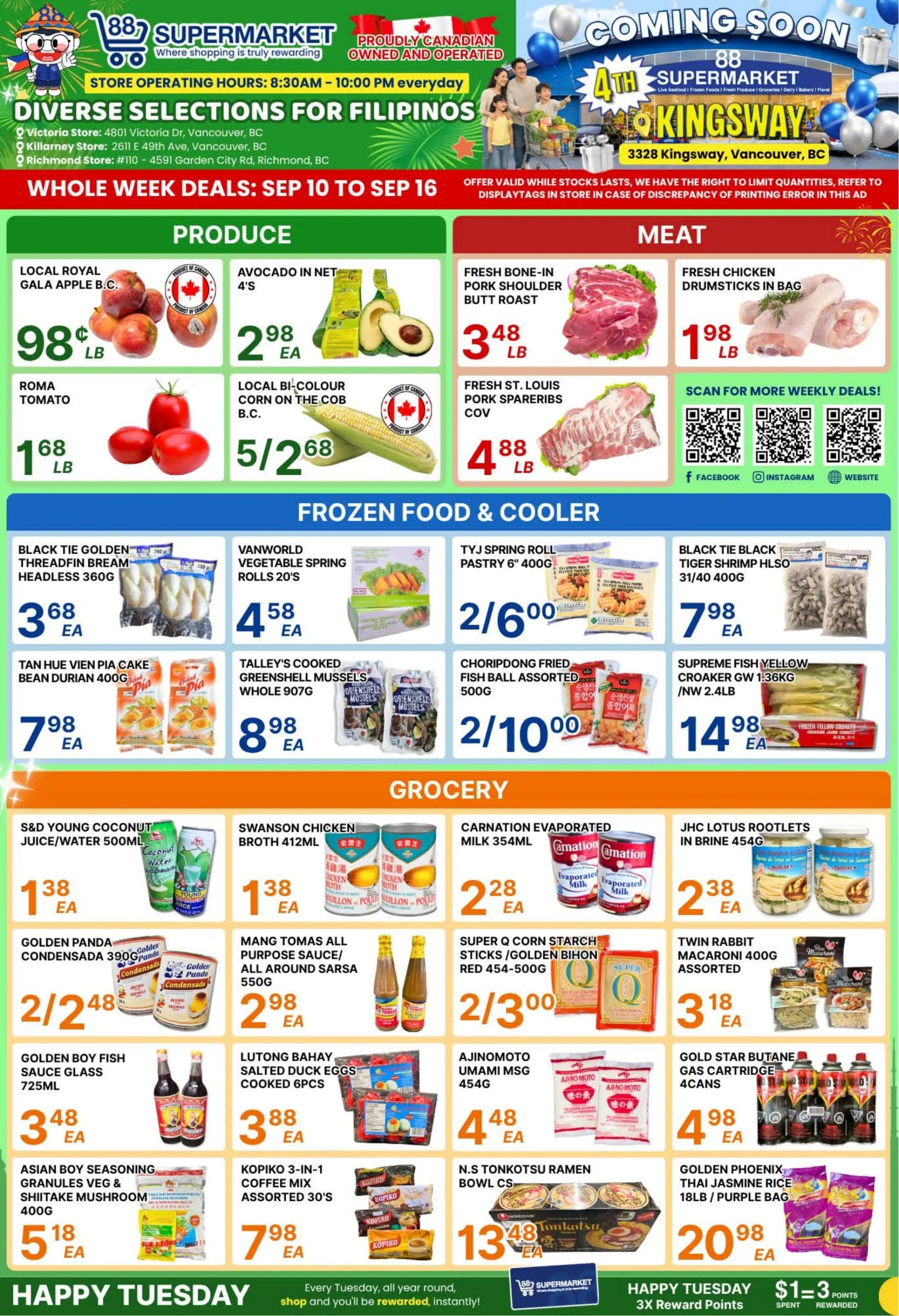 88 Supermarket Flyer September 10 to 16