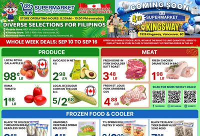 88 Supermarket Flyer September 10 to 16