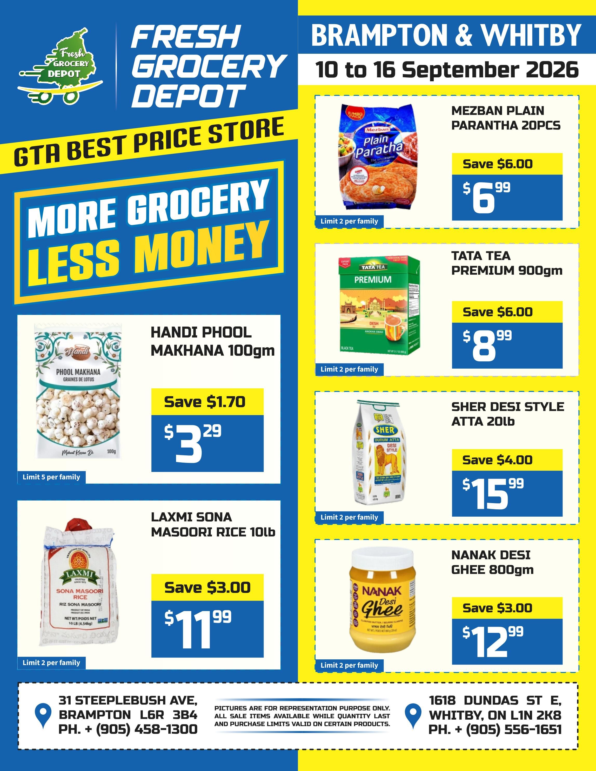 Fresh Grocery Depot Flyer September 10 to 16