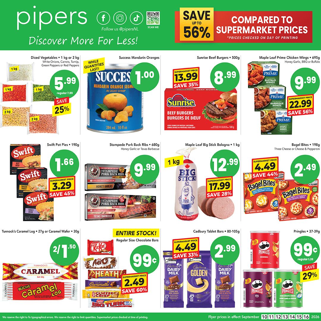 Pipers Superstore Flyer September 10 to 16