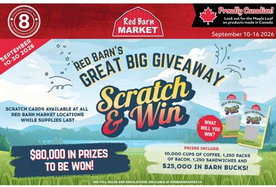 Red Barn Market Flyer September 10 to 16