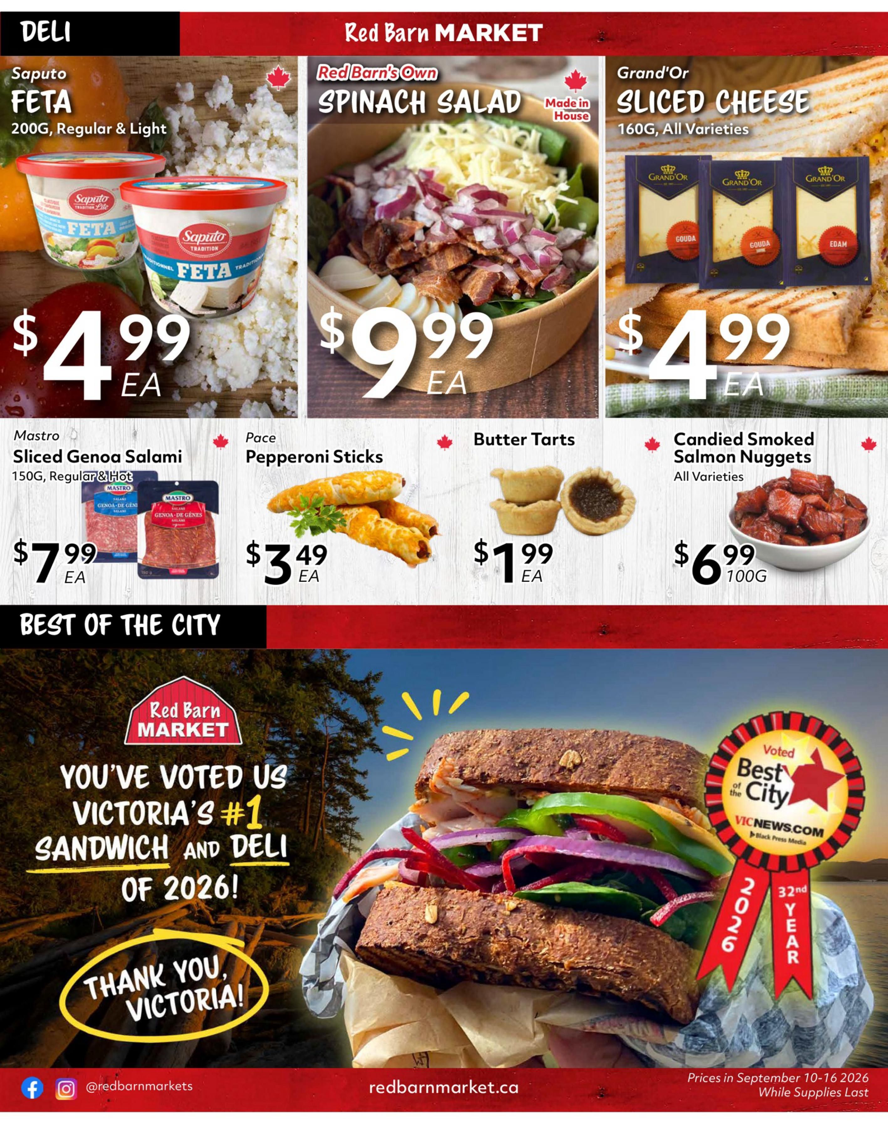 Red Barn Market Flyer September 10 to 16