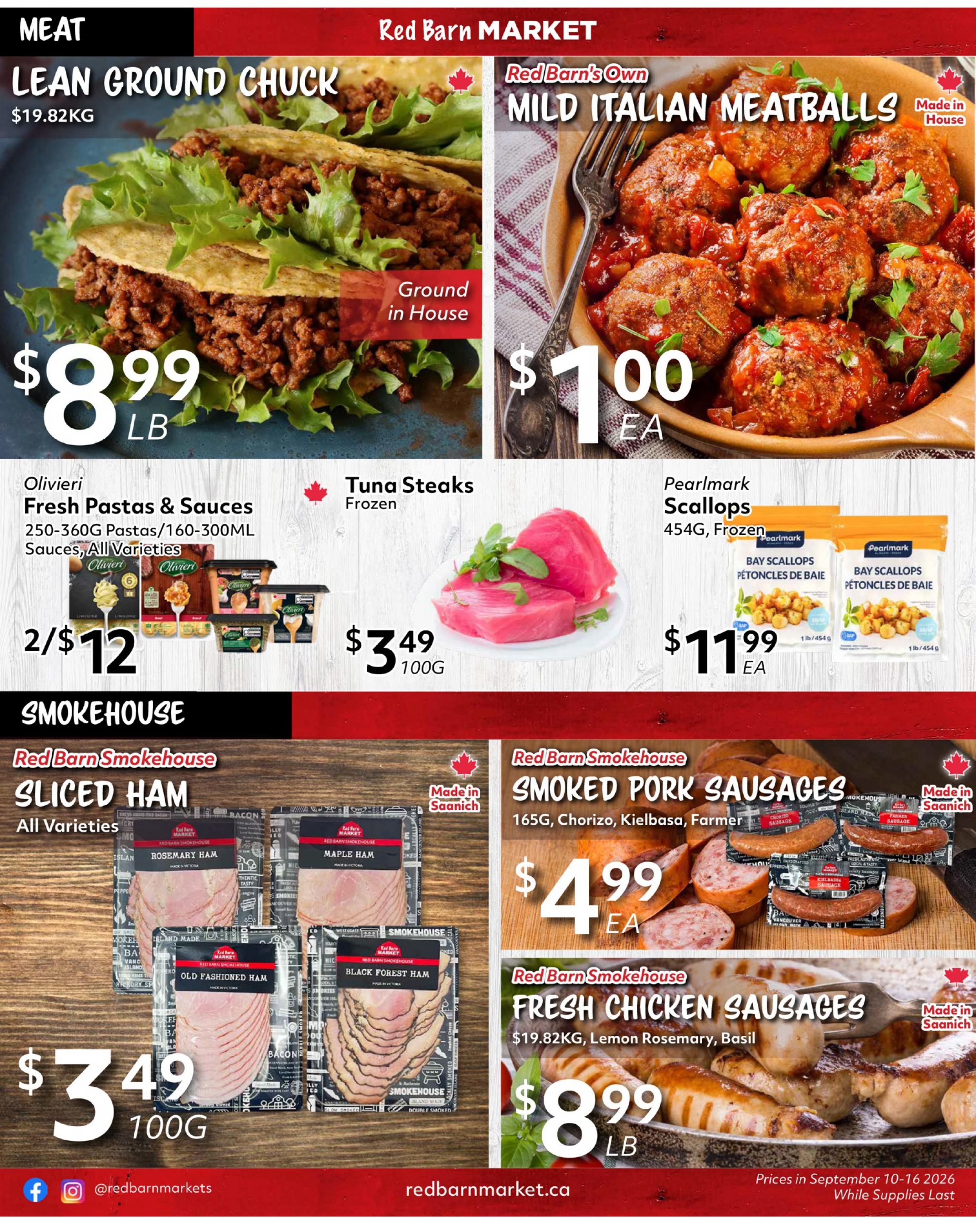 Red Barn Market Flyer September 10 to 16