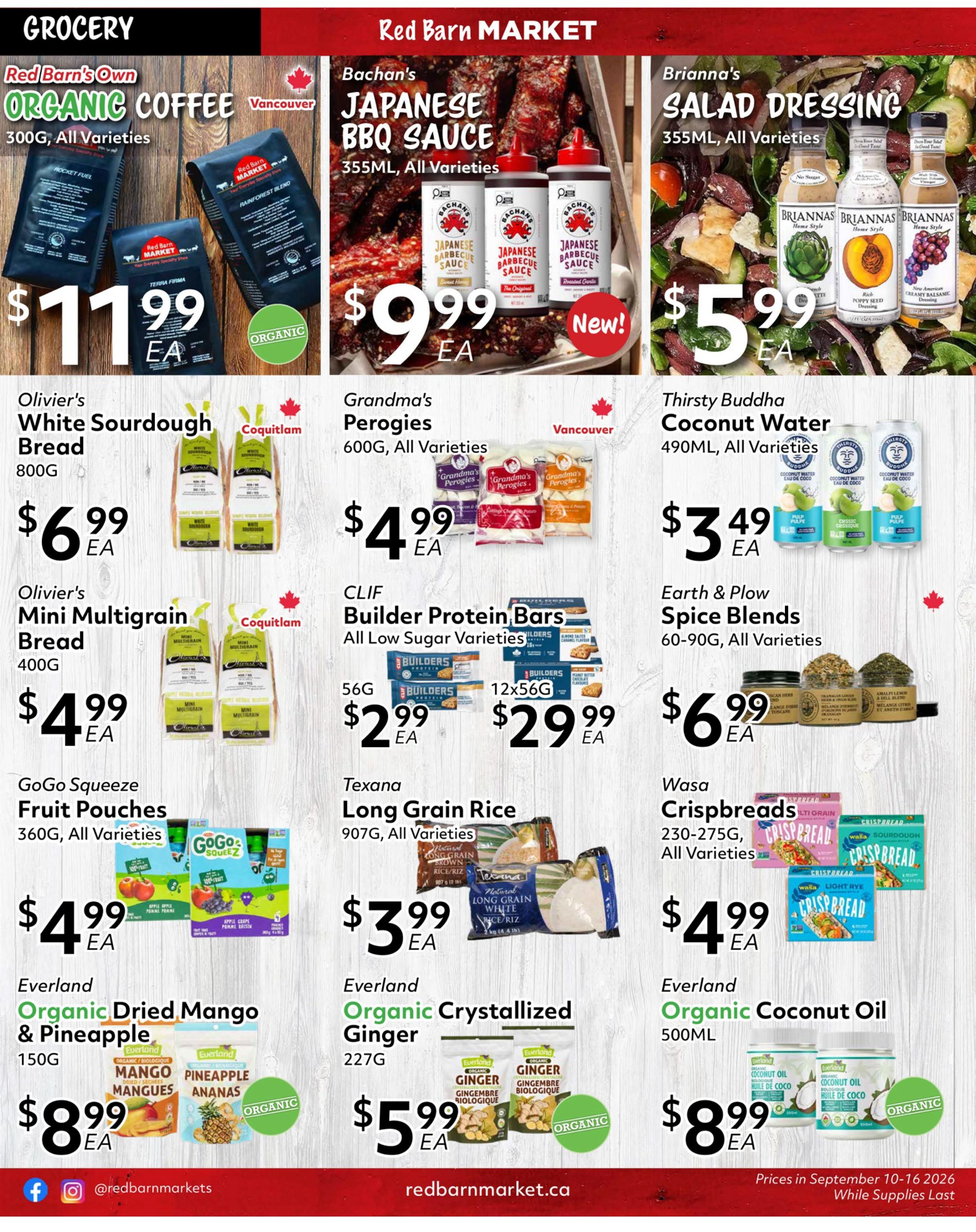 Red Barn Market Flyer September 10 to 16