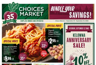 Choices Market Flyer September 10 to 16