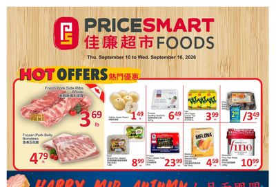 PriceSmart Foods Flyer September 10 to 16