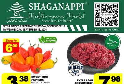 Shaganappi Mediterranean Market Flyer September 10 to 16