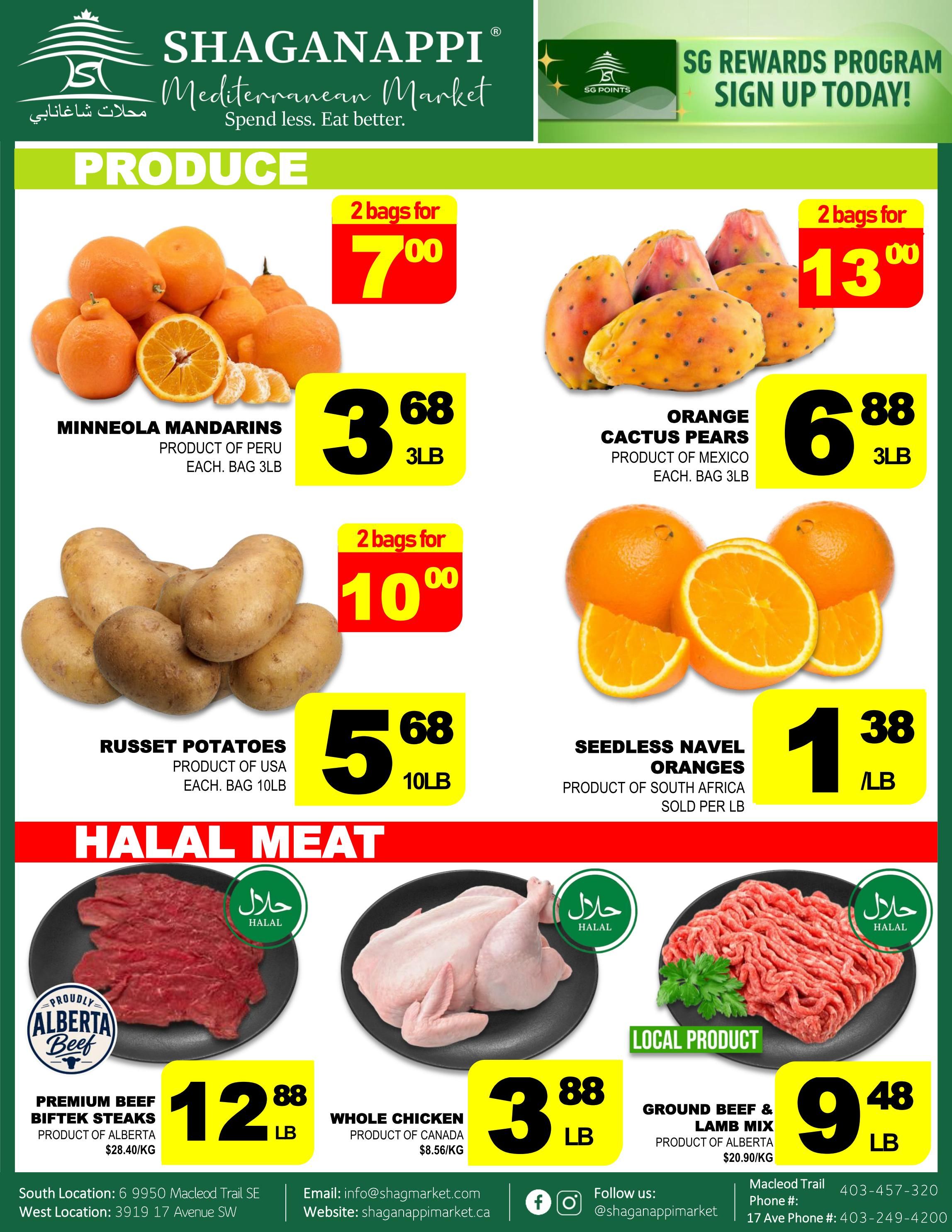 Shaganappi Mediterranean Market Flyer September 10 to 16