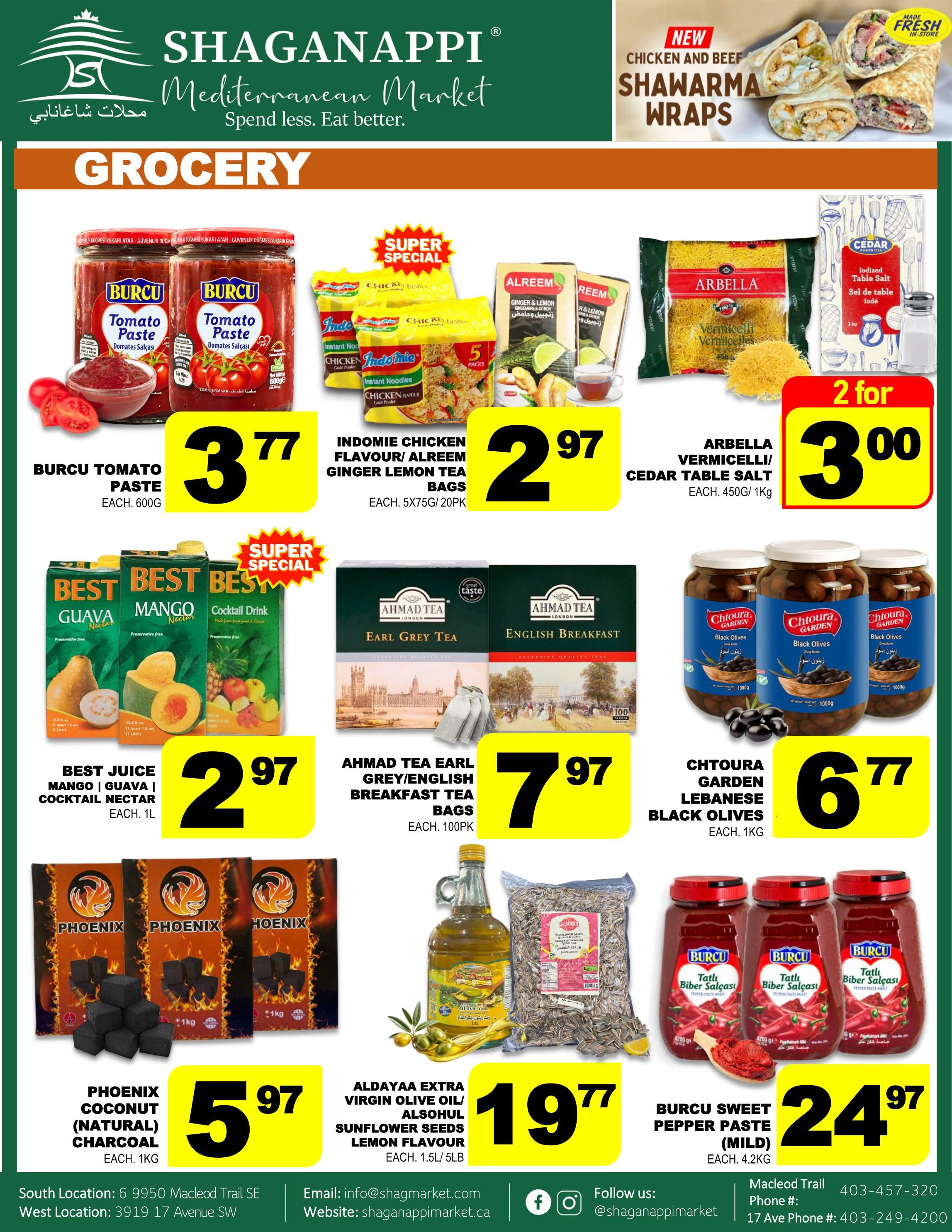 Shaganappi Mediterranean Market Flyer September 10 to 16